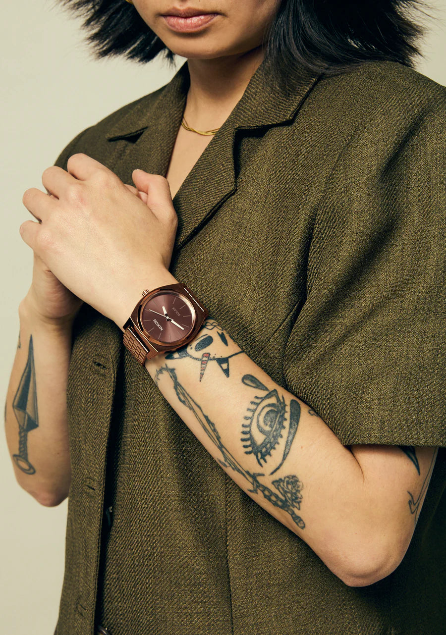 Reloj Nixon Time Teller Solar - chocolate/capuccino