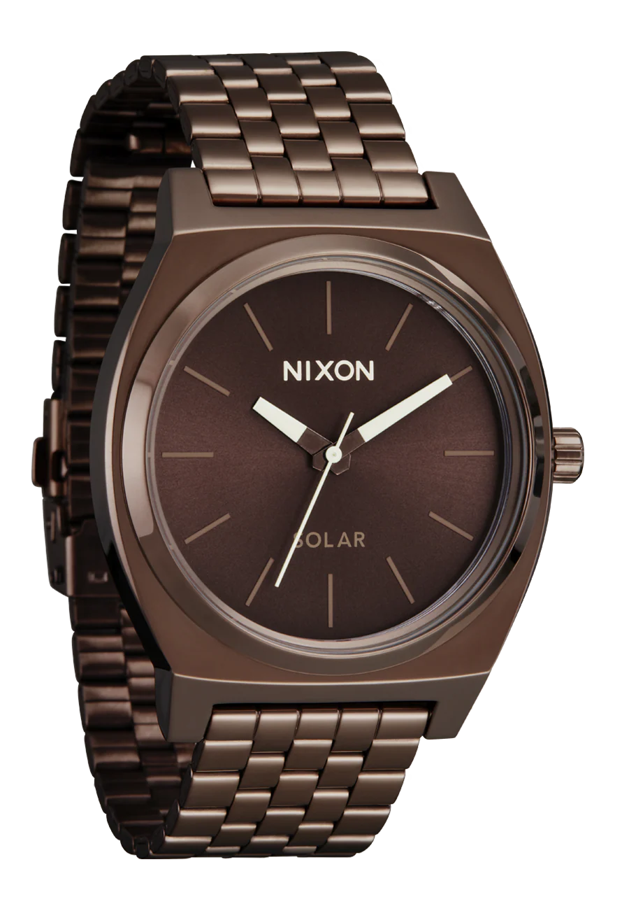 Reloj Nixon Time Teller Solar - chocolate/capuccino loading=