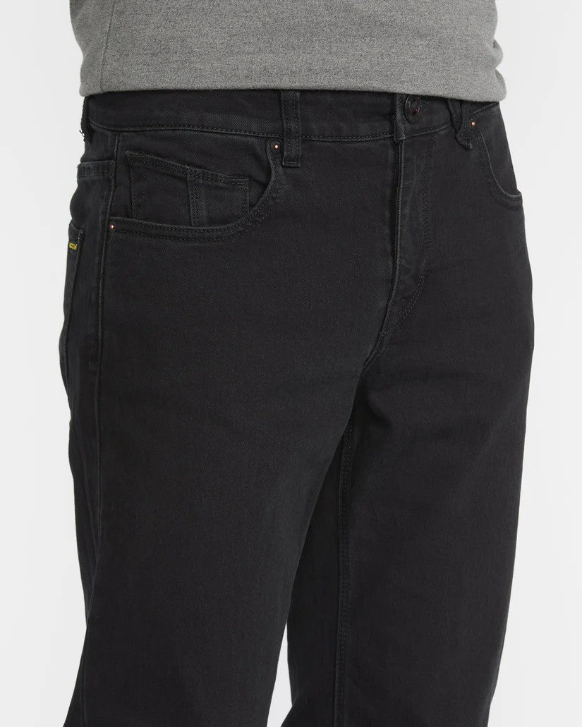 Pantalon volcom solver denim - black out