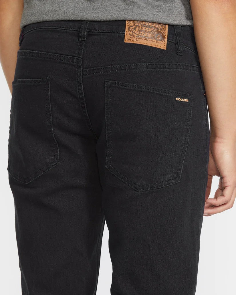 Pantalon volcom solver denim - black out
