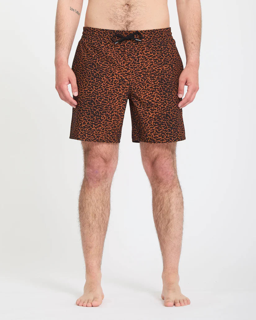 Bañador Volcom Melange Trunk 17 - brown horn