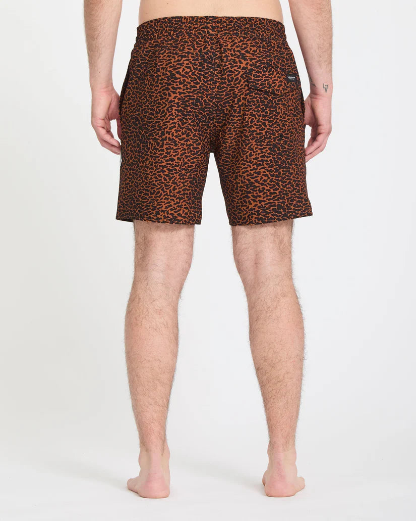 Bañador Volcom Melange Trunk 17 - brown horn loading=