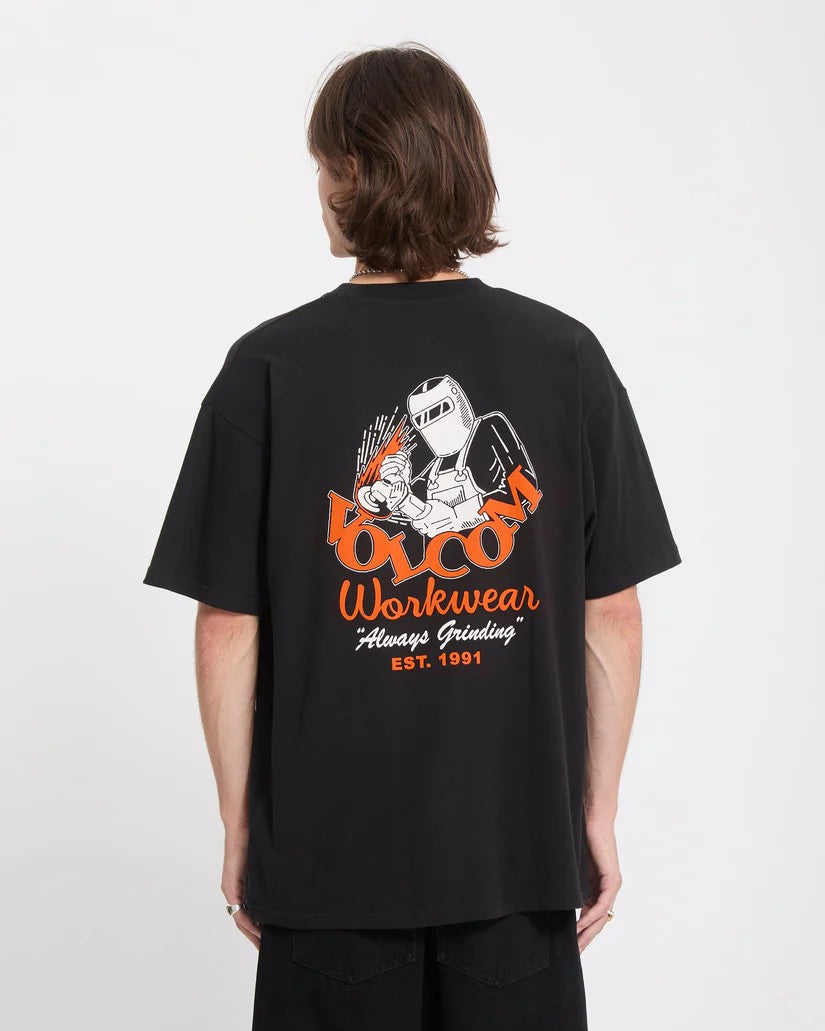 Camiseta volcom always grinding sst - black
