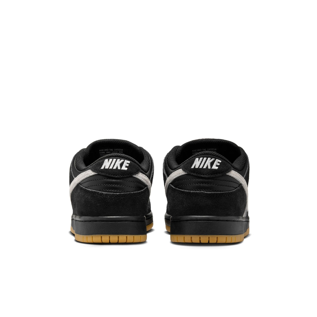Zapatillas nike nike sb dunk low pro skate shoes - black/white-black-gum light brown