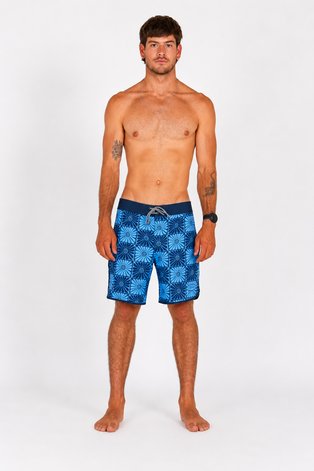 Bañador Styling Chess Azul - blue