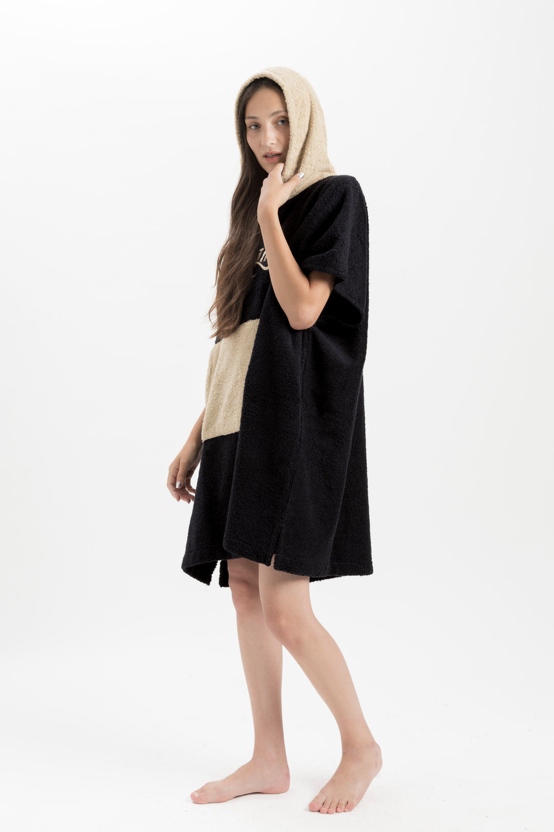 Ponchos Bordado - Negro/earth