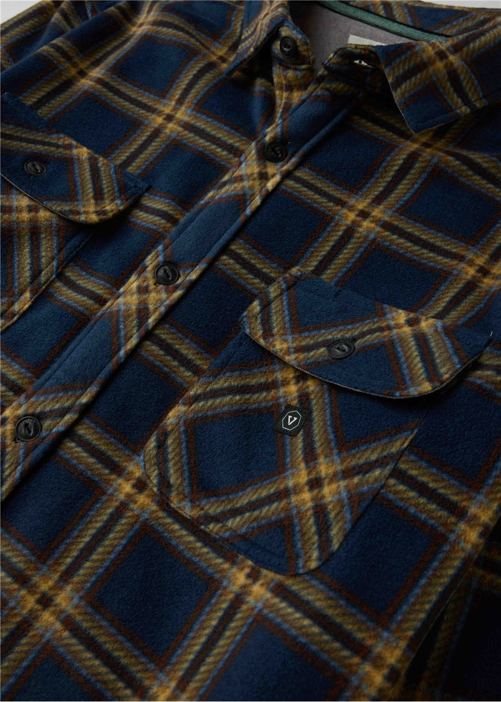 Camisa Vissla Eco-Zy Polar Flannel - dark naval loading=