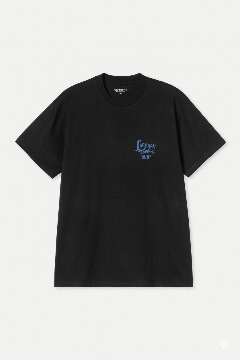 Camiseta Carhartt Wip S/S Waves T-Shirt - black