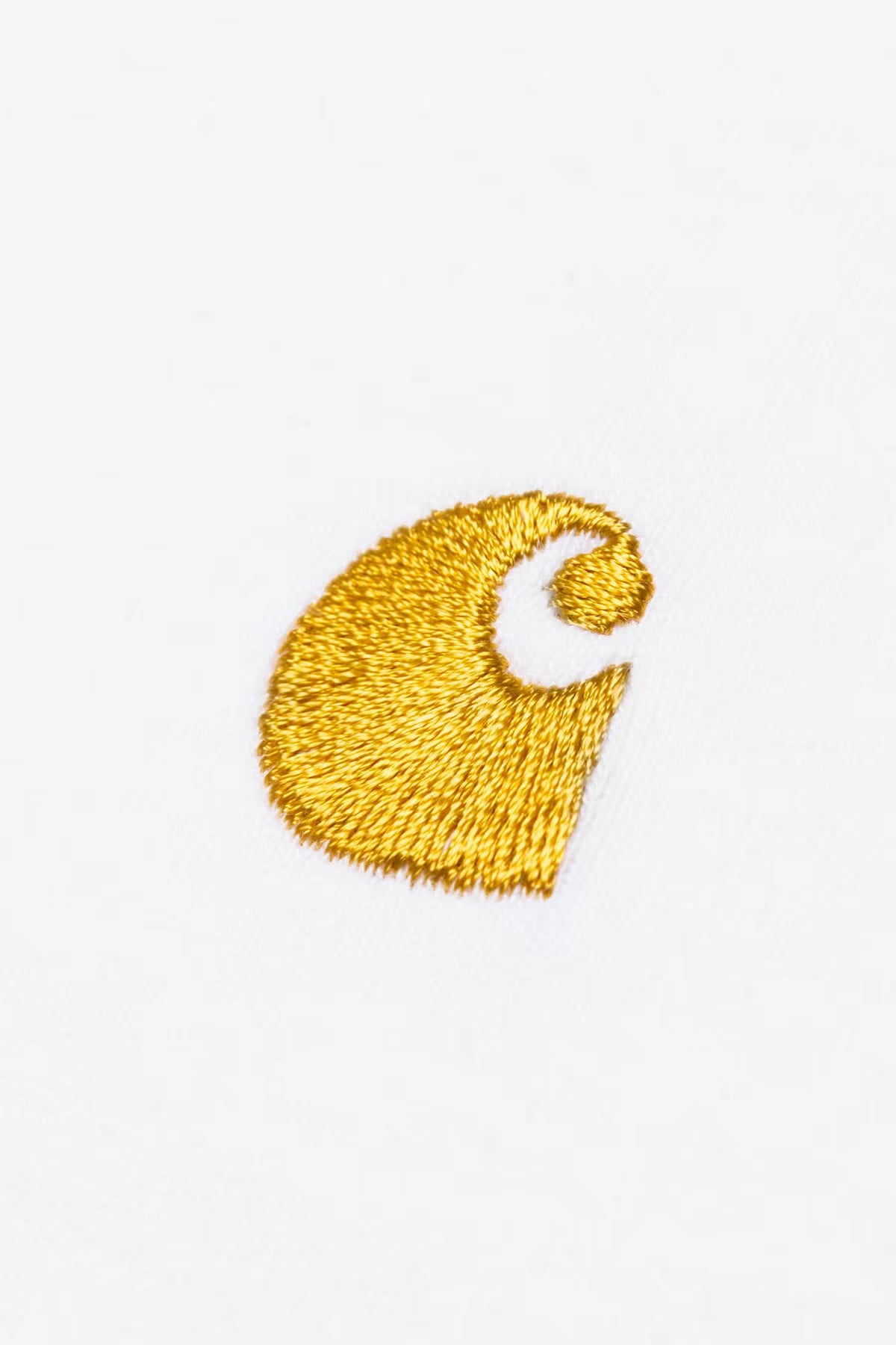 Camiseta Carhartt Wip S/S Chase - white / gold
