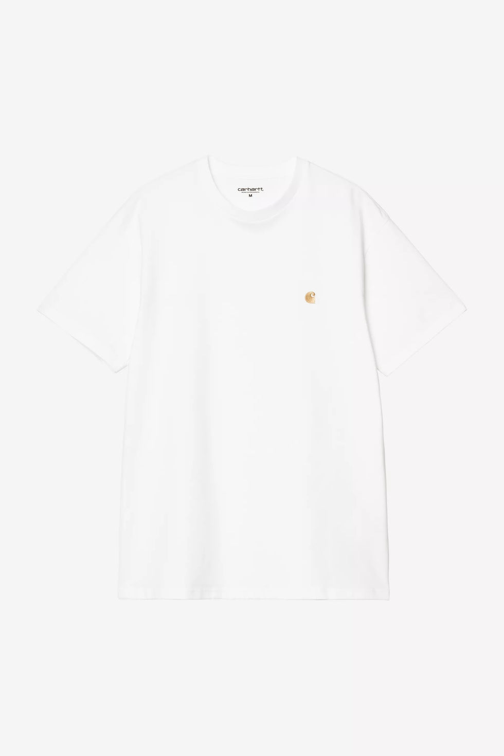 Camiseta Carhartt Wip S/S Chase - white / gold loading=