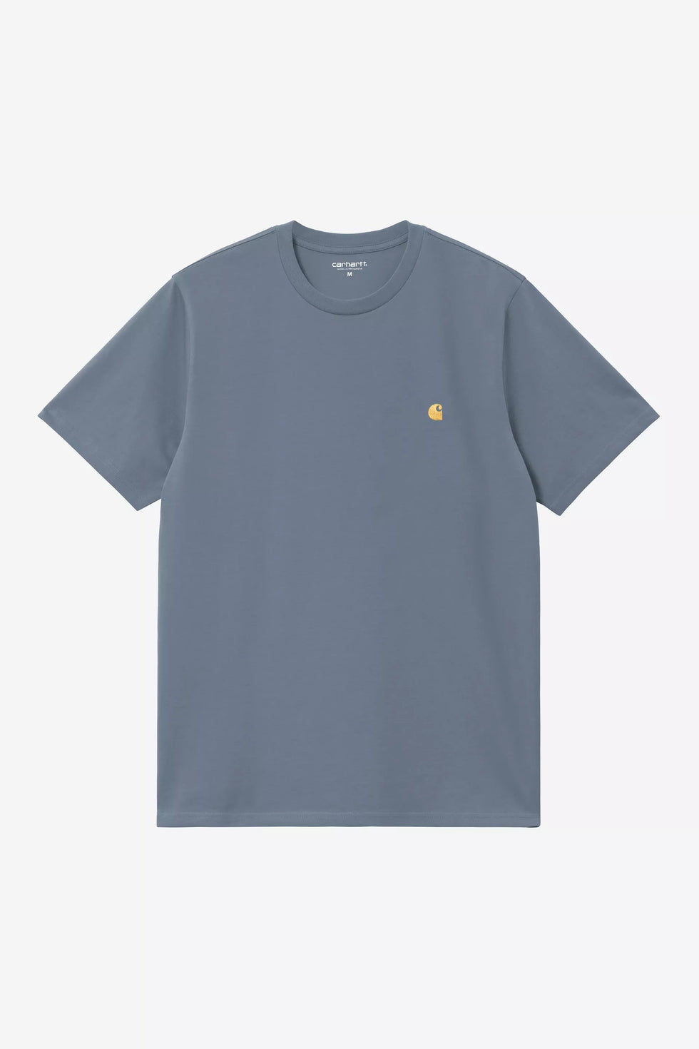 Camiseta carhartt wip s/s chase t-shirt - icesheet / gold