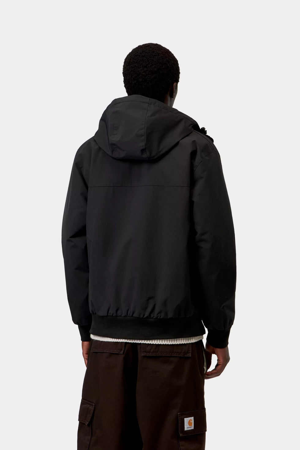 Chaqueta Carhartt Wip Hooded Sail - black / white loading=