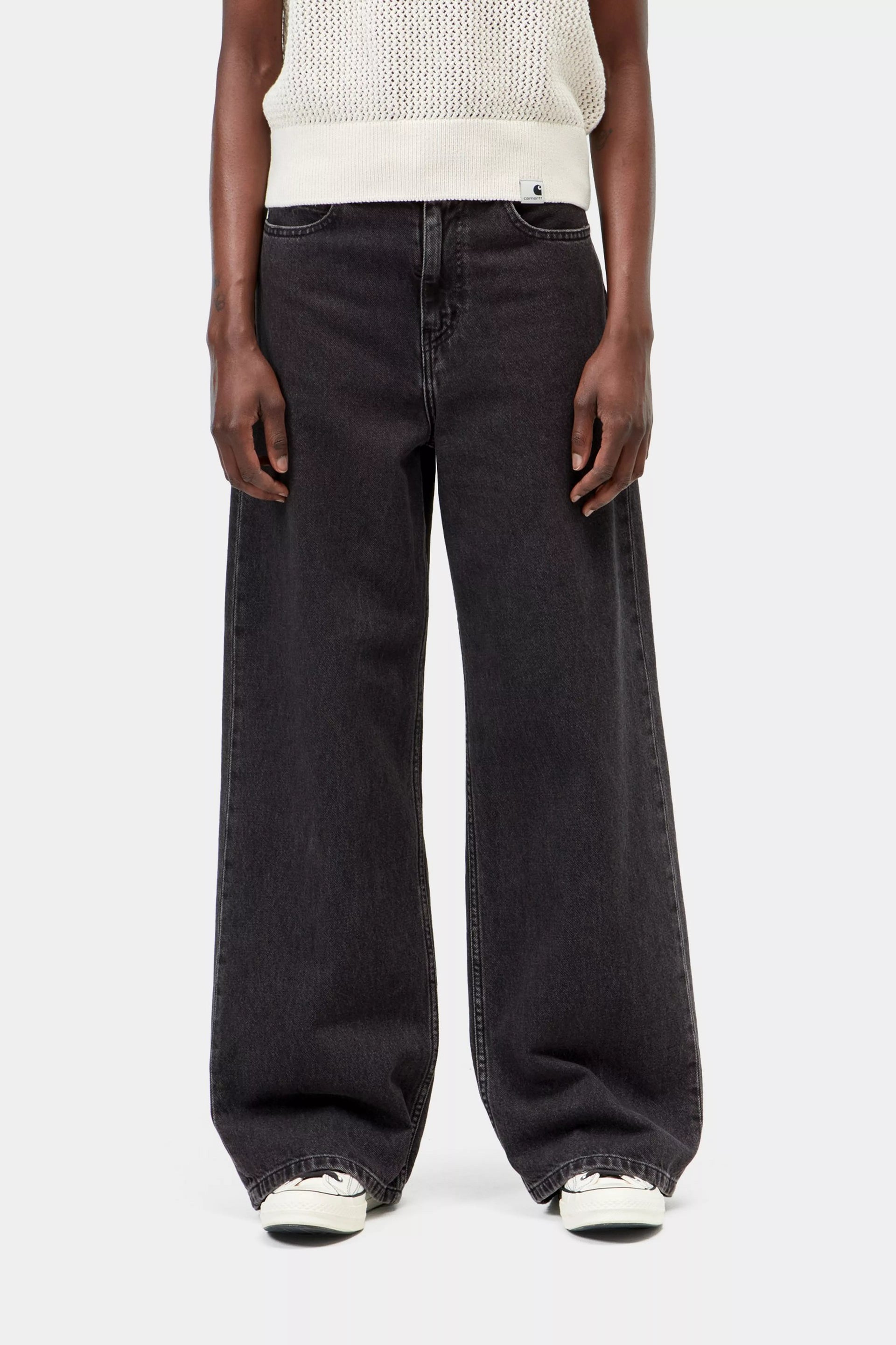 Pantalon Carhartt Wip Jane - black heavy stone wash