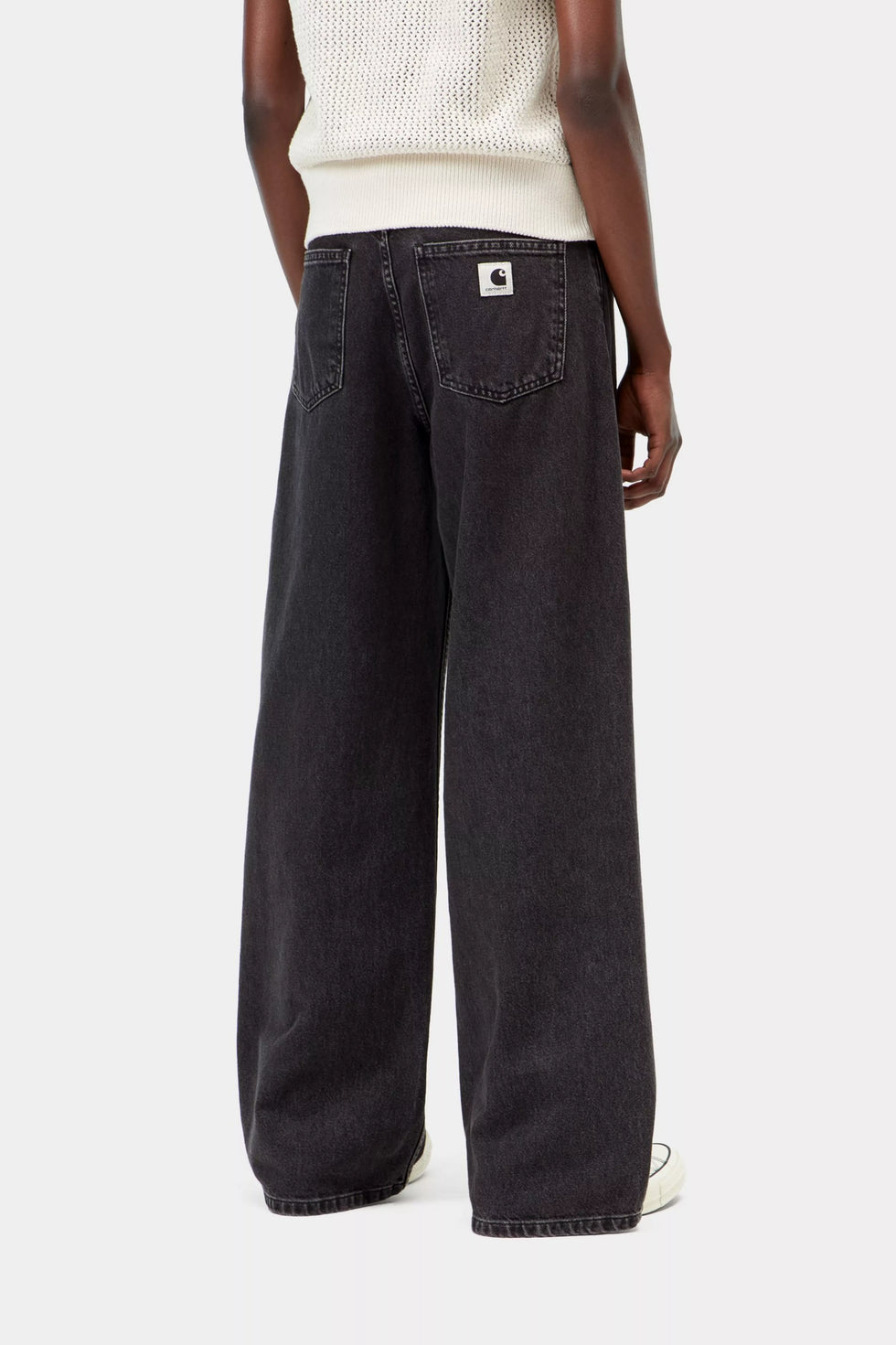 Pantalon Carhartt Wip Jane - black heavy stone wash loading=