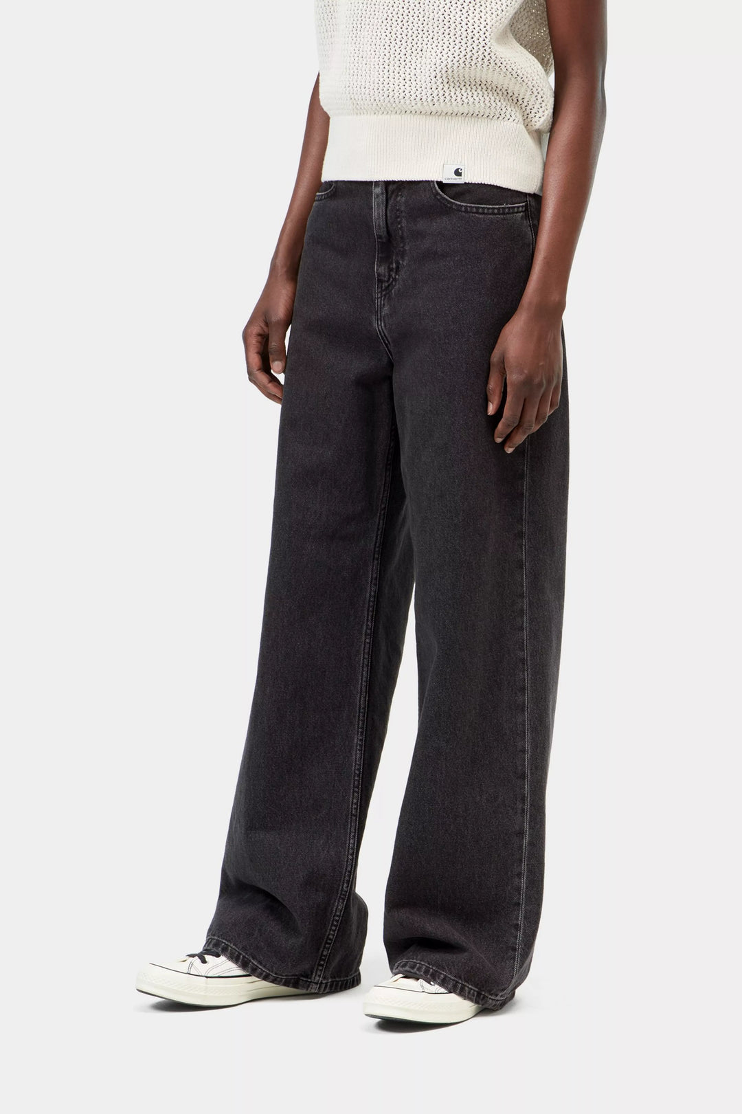 Pantalon Carhartt Wip Jane - black heavy stone wash