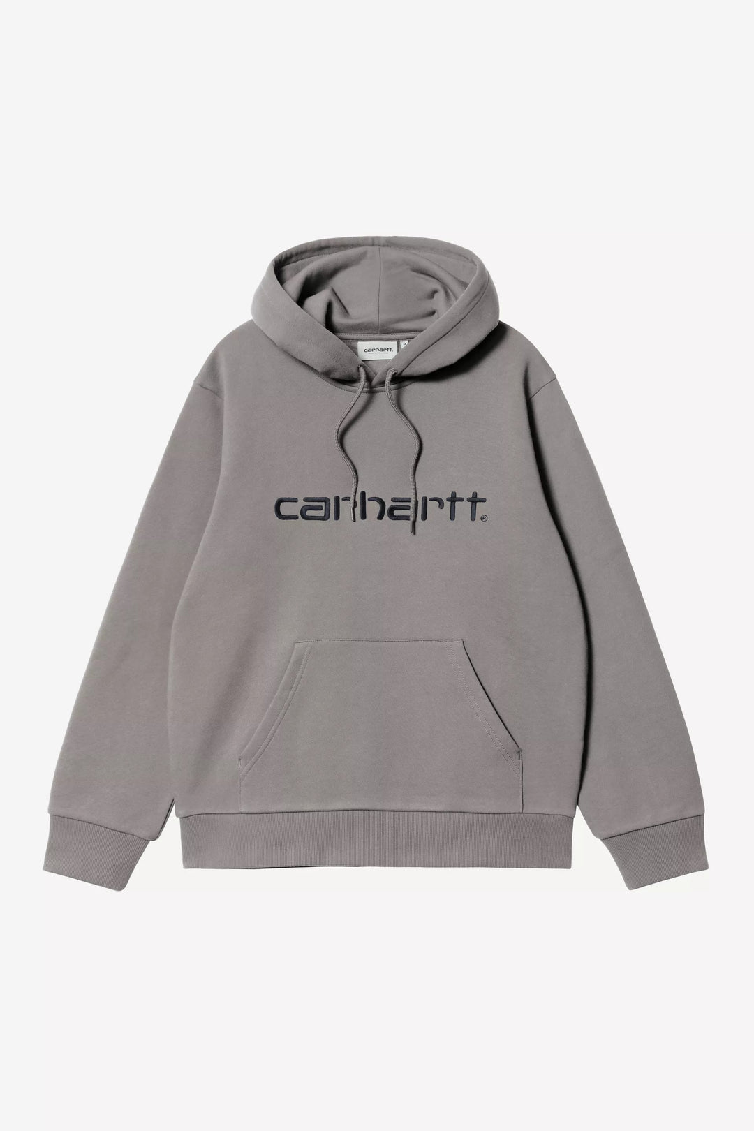 Sudadera carhartt wip hooded carhartt sweat - shady grey / dark navy