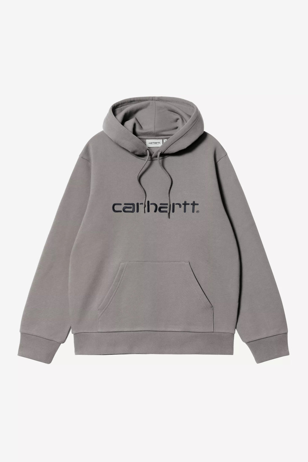 Sudadera carhartt wip hooded carhartt sweat - shady grey / dark navy