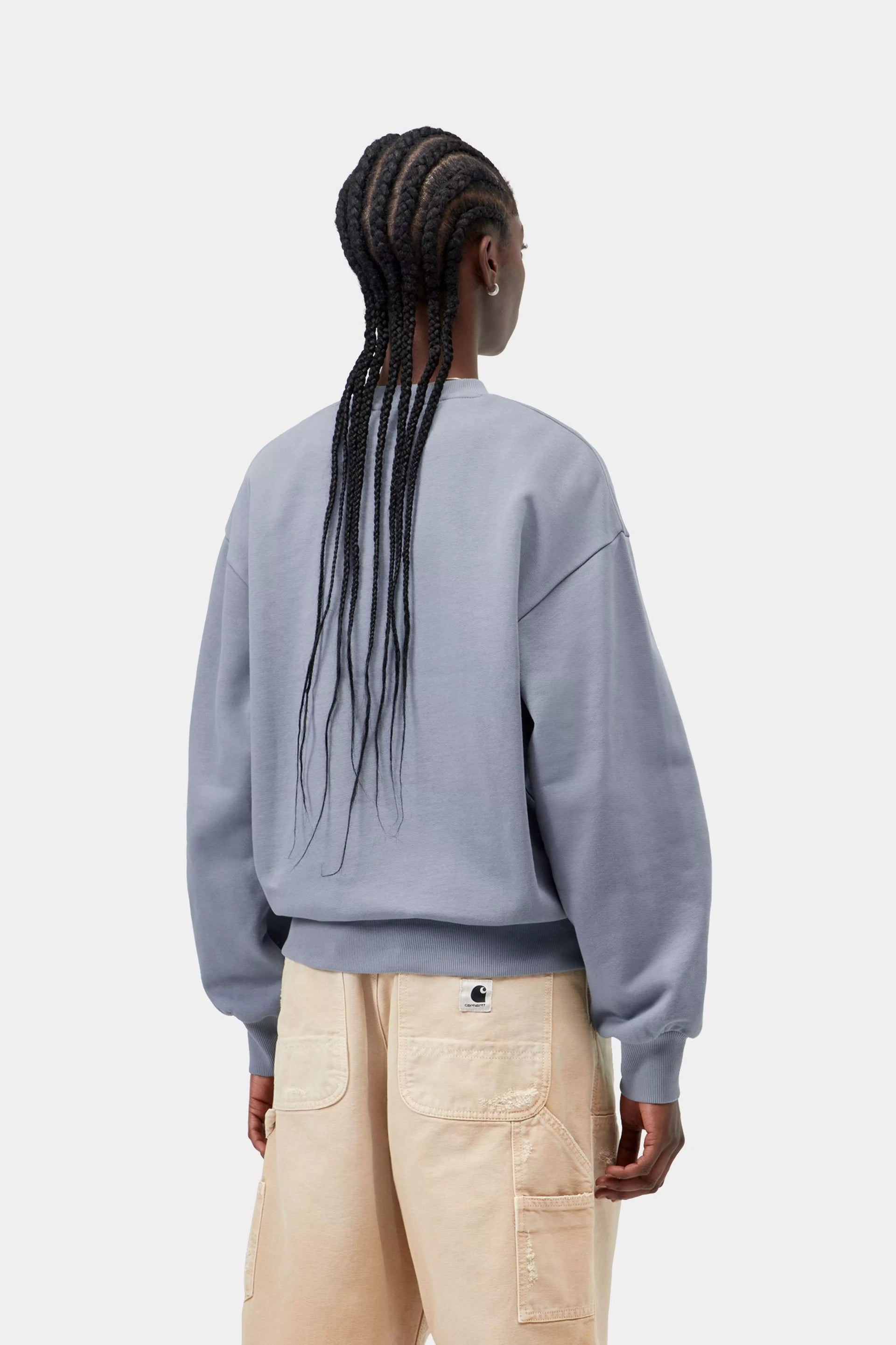 Sudadera Carhartt Wip W  Casey SweatShirt Cotton Sweat - shady blue / silver