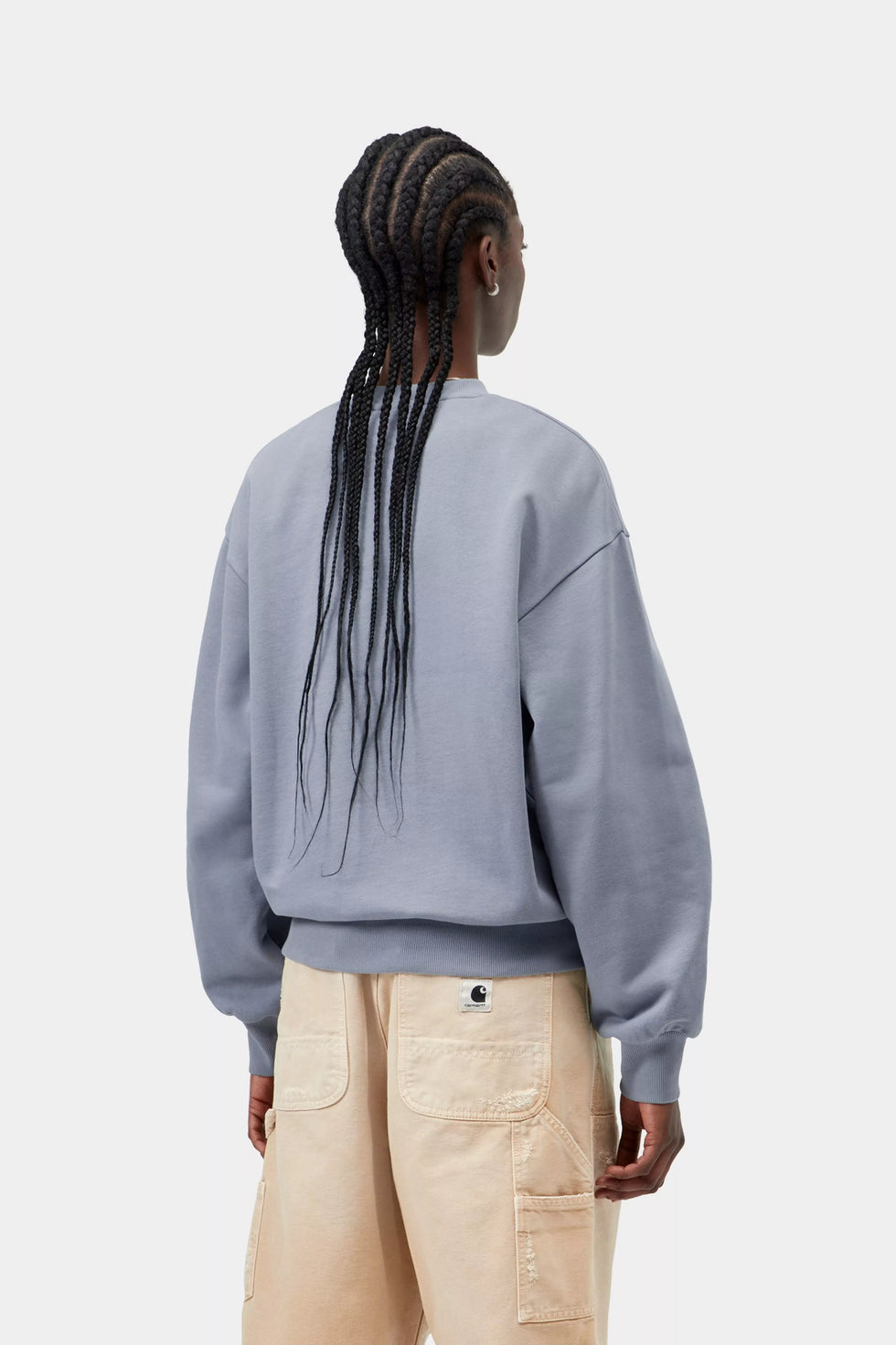 Sudadera Carhartt Wip W  Casey SweatShirt Cotton Sweat - shady blue / silver loading=