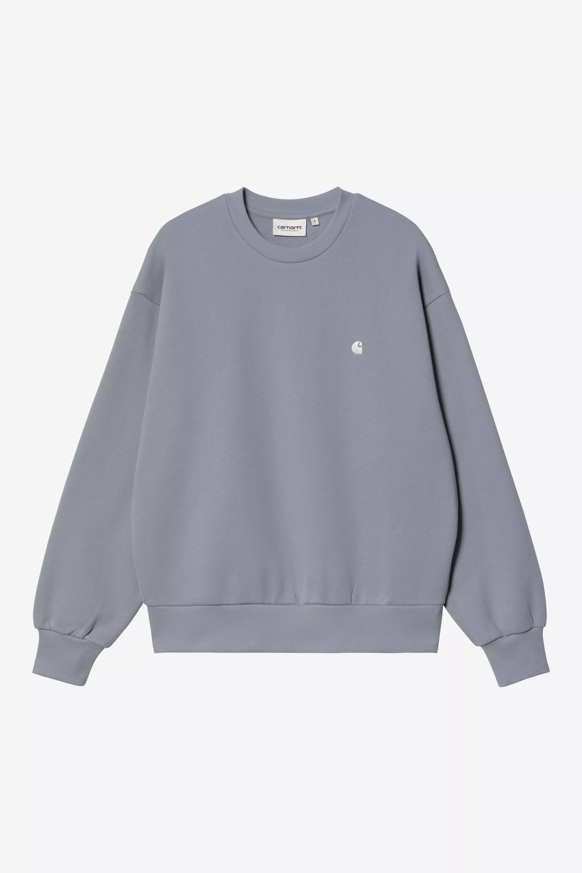Sudadera Carhartt Wip W  Casey SweatShirt Cotton Sweat - shady blue / silver