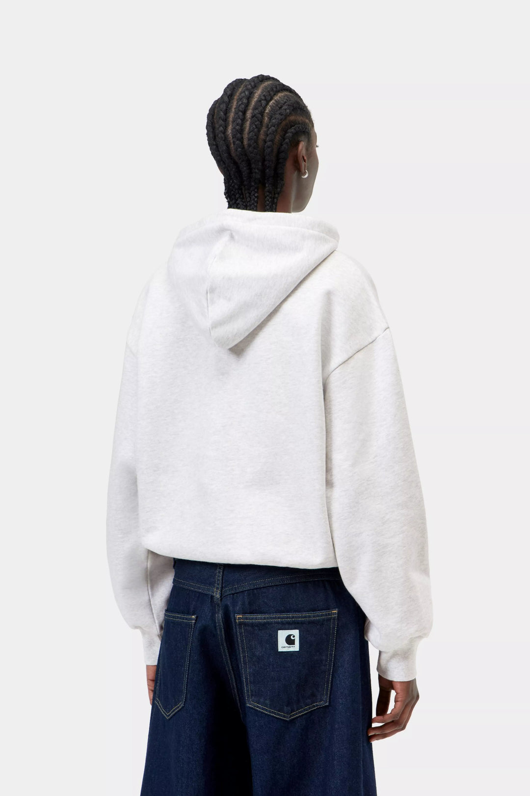 Sudadera Carhartt Wip W  Hooded Casey SweatShirt - ash heather / silver