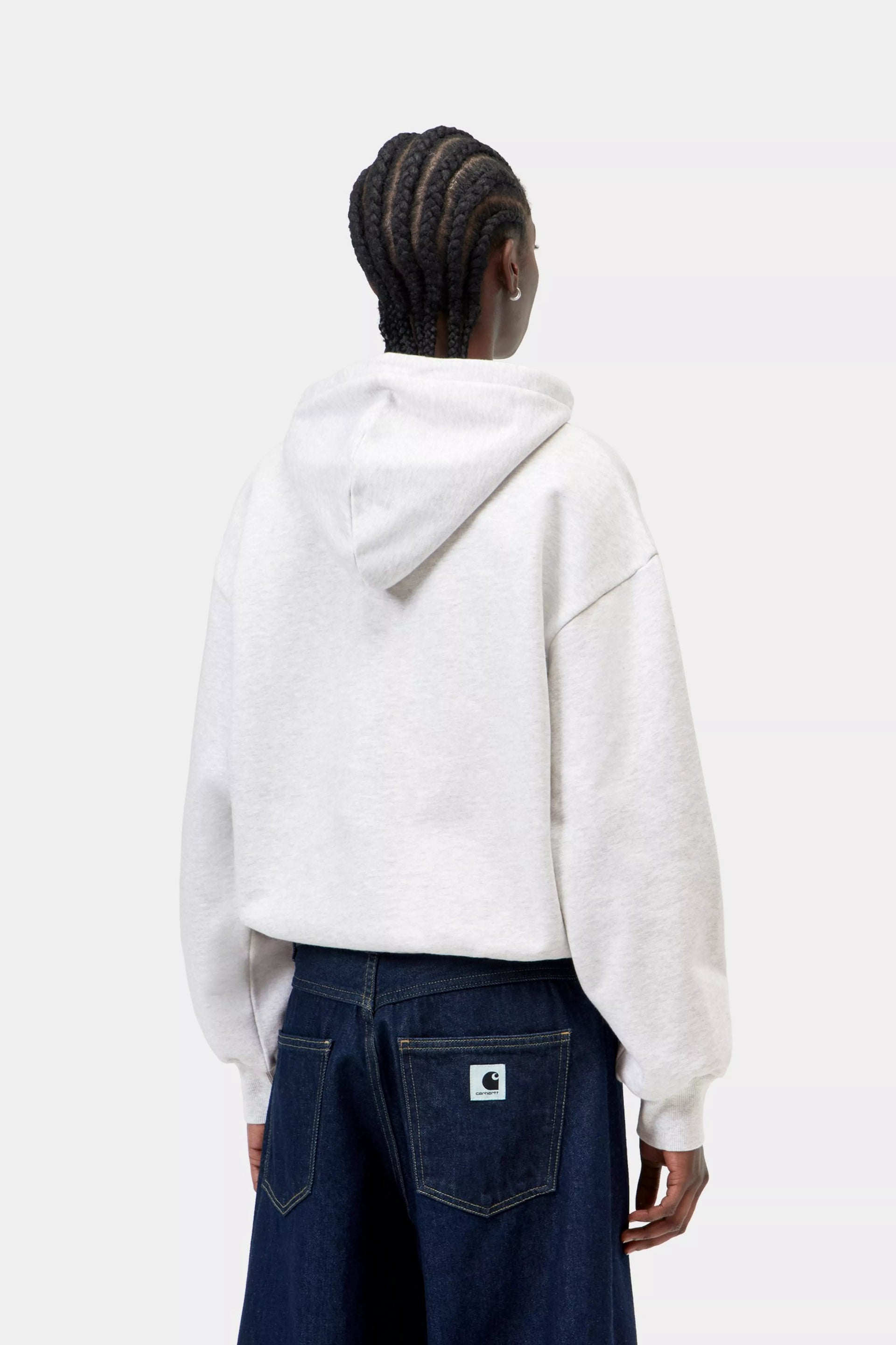 Sudadera Carhartt Wip W  Hooded Casey SweatShirt - ash heather / silver
