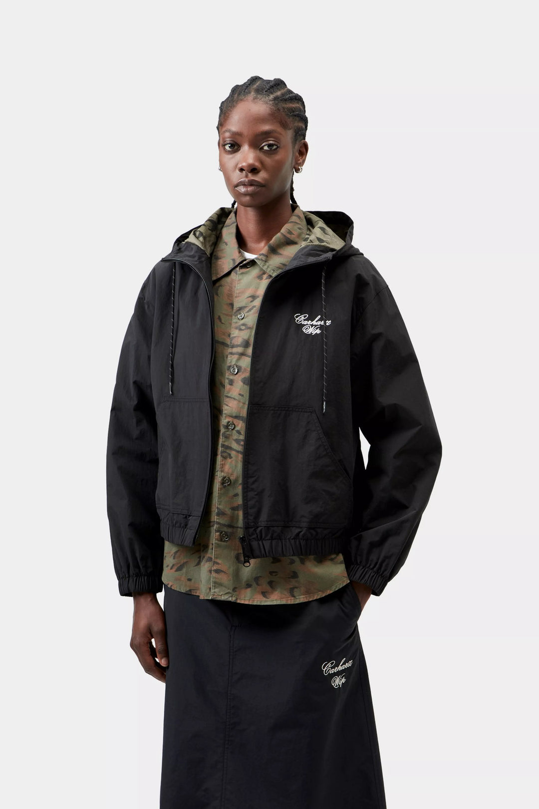 Chaqueta Carhartt Wip W  Travon Jacket Nylon - black/wax