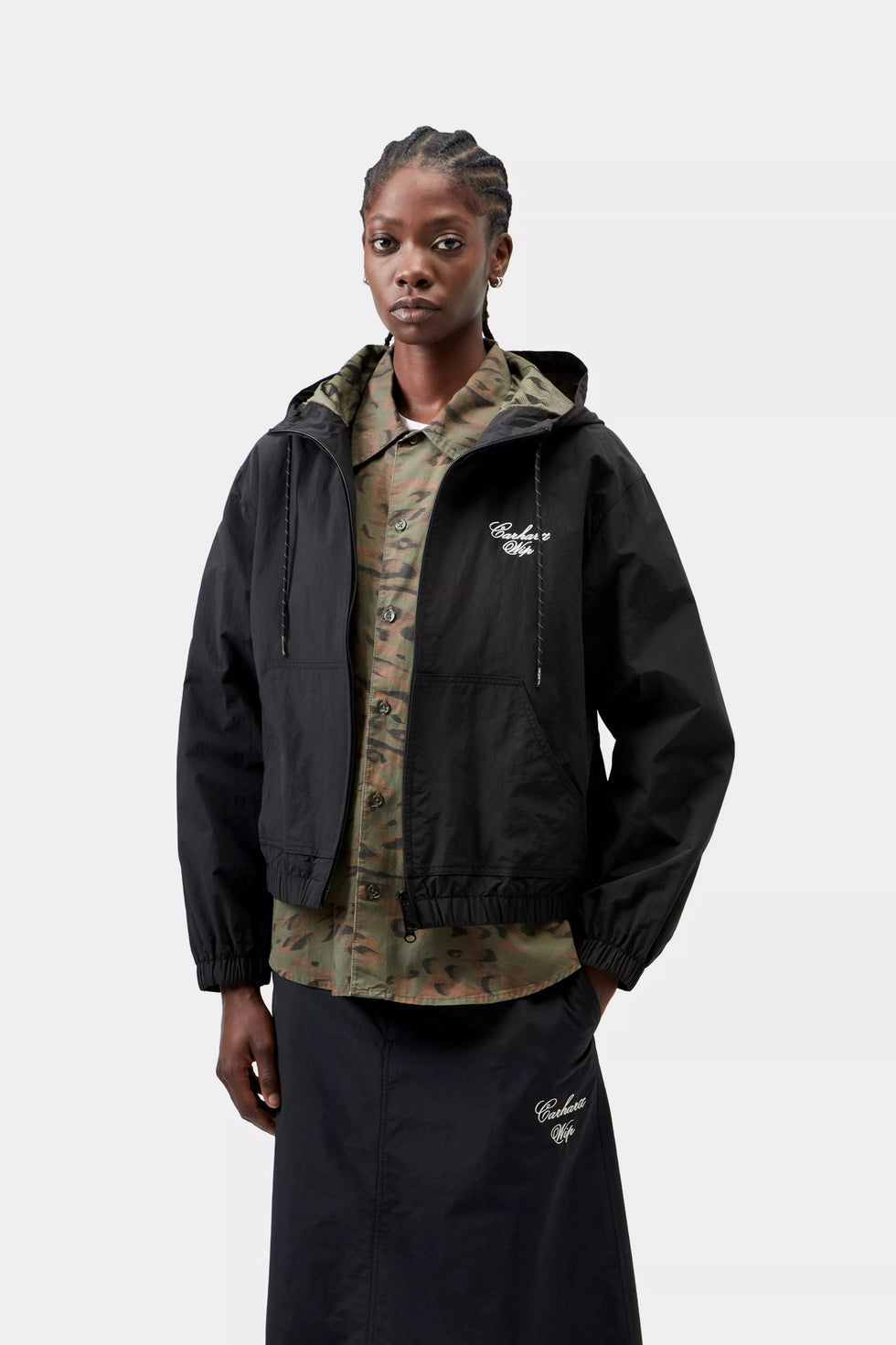 Chaqueta Carhartt Wip W  Travon Jacket Nylon - black/wax