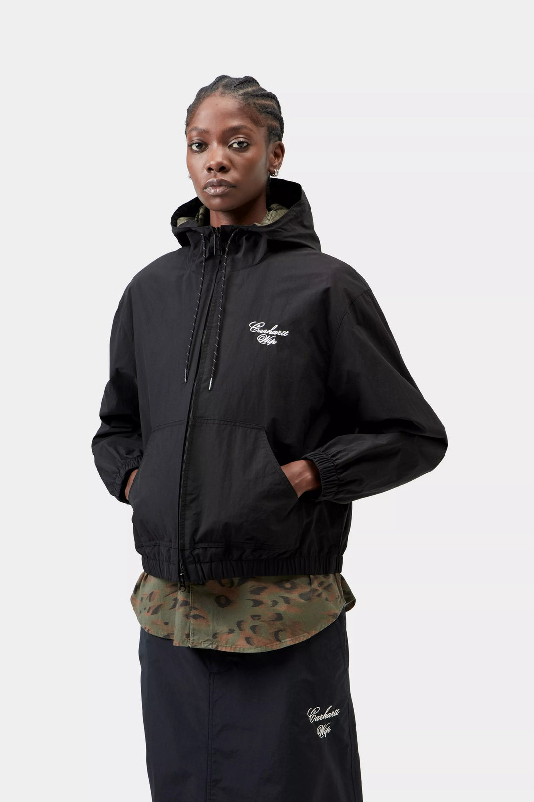 Chaqueta Carhartt Wip W  Travon Jacket Nylon - black/wax