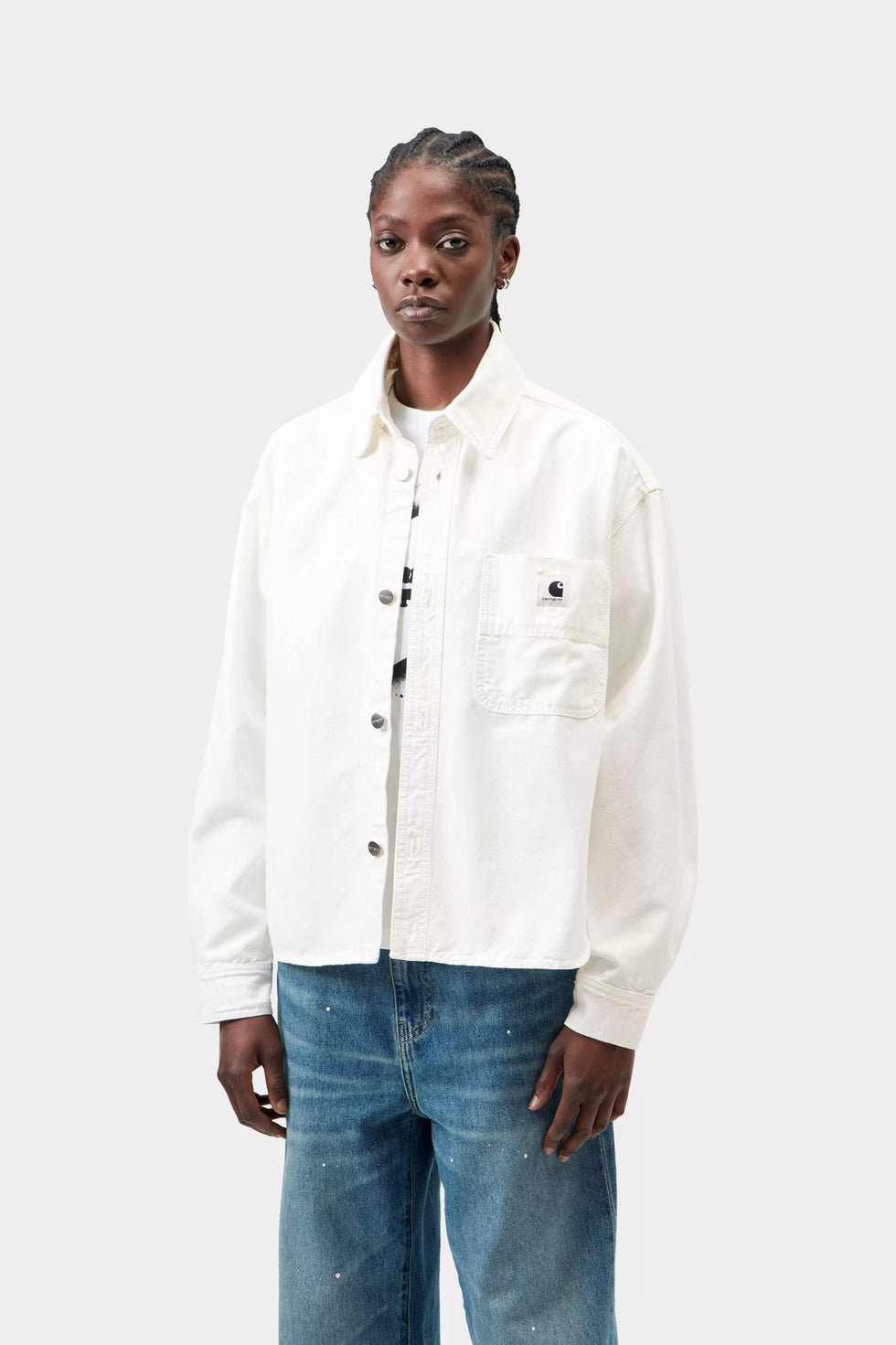 Chaqueta Carhartt Wip W  Georgia Shirt Jac - wax stone washed