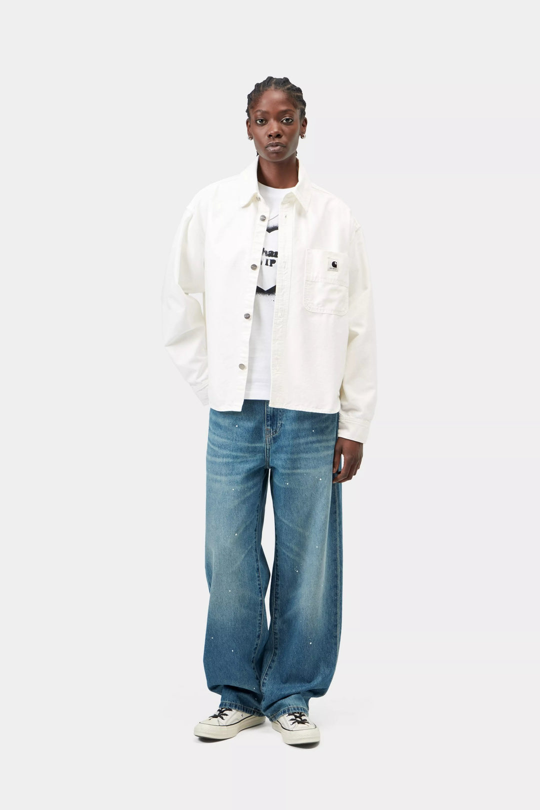 Chaqueta Carhartt Wip W  Georgia Shirt Jac - wax stone washed
