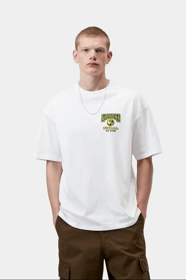 Camiseta Carhartt Wip S/S Pinball T-Shirt Organic - white