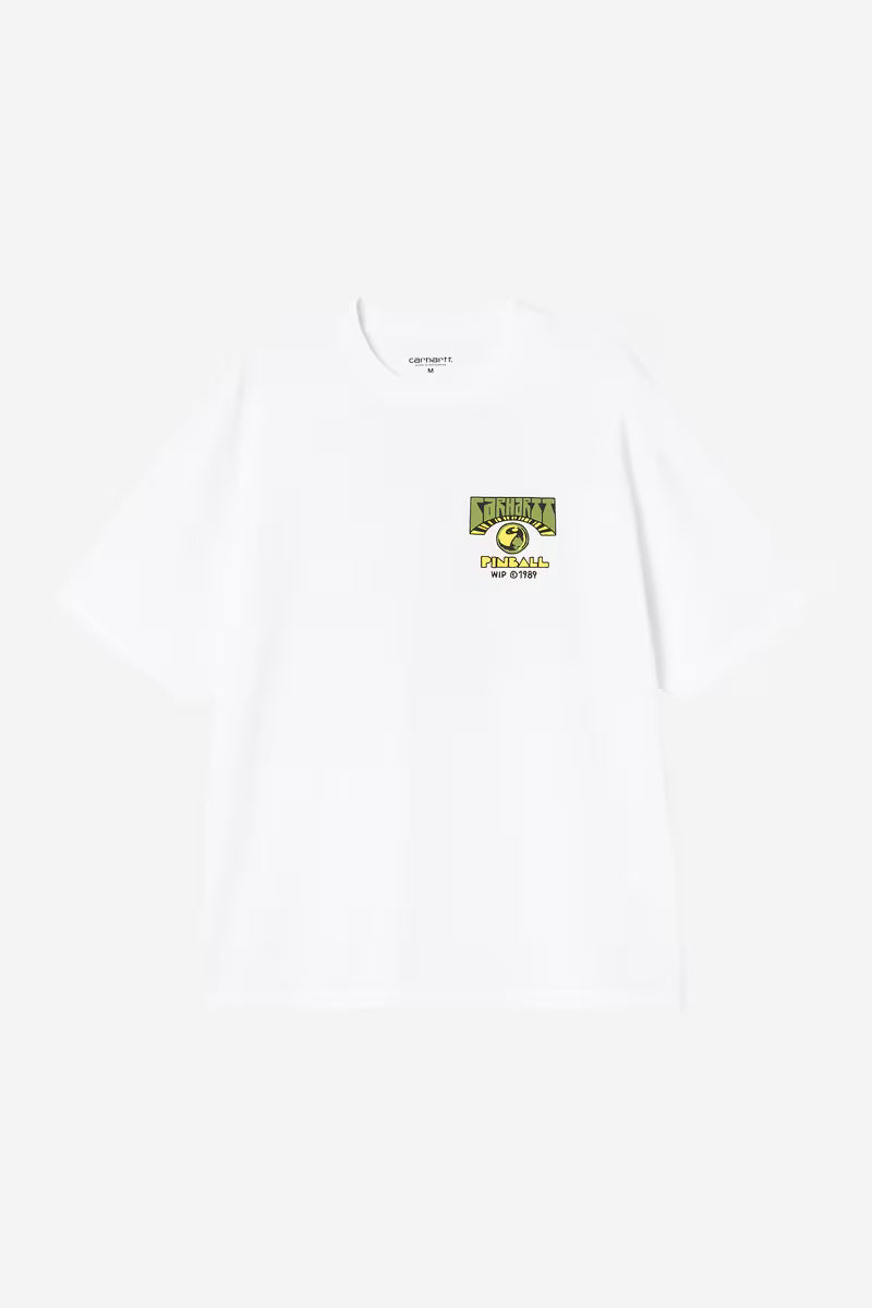 Camiseta Carhartt Wip S/S Pinball T-Shirt Organic - white