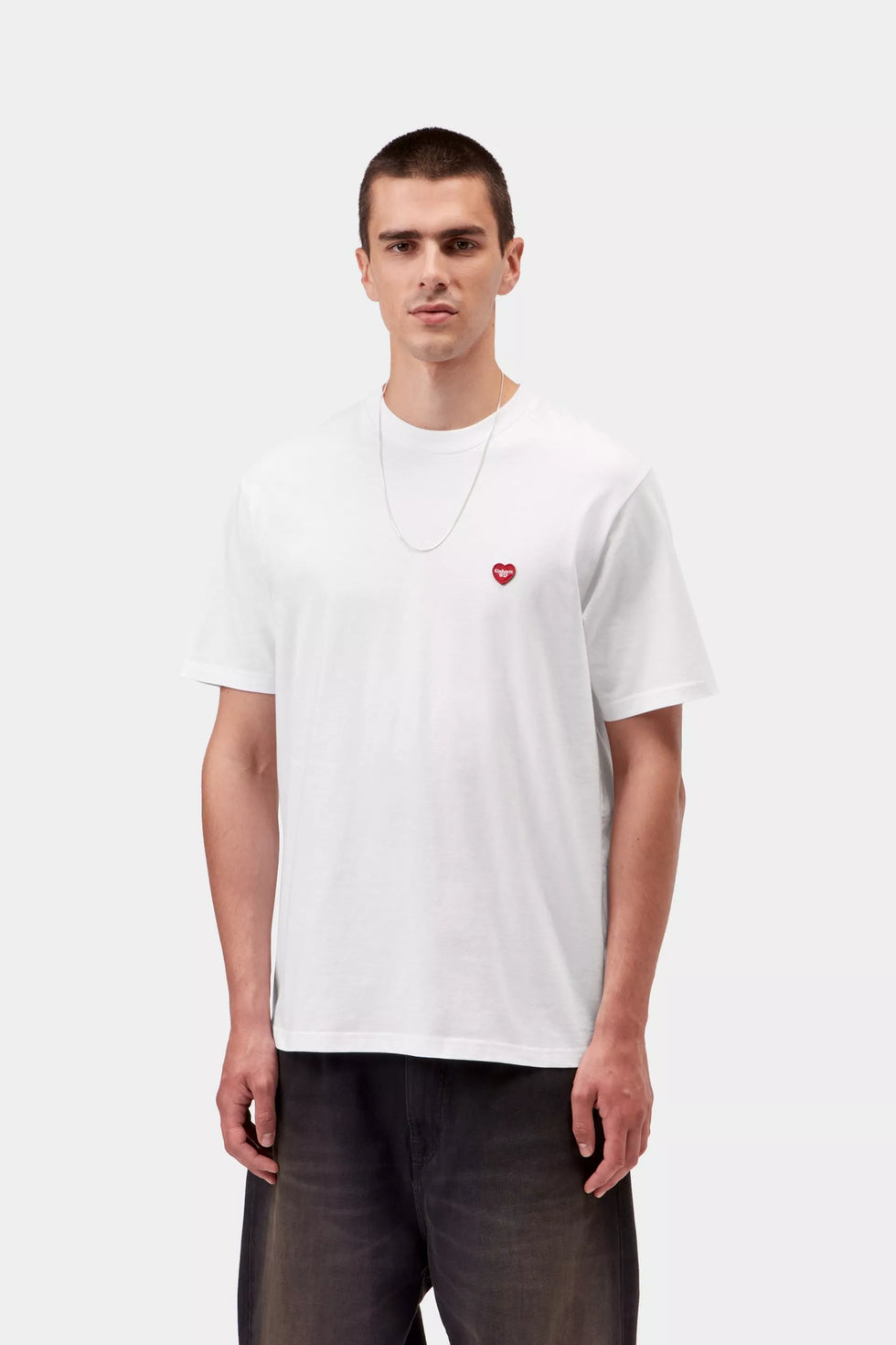 Camiseta carhartt wip s/s small heart - white/red