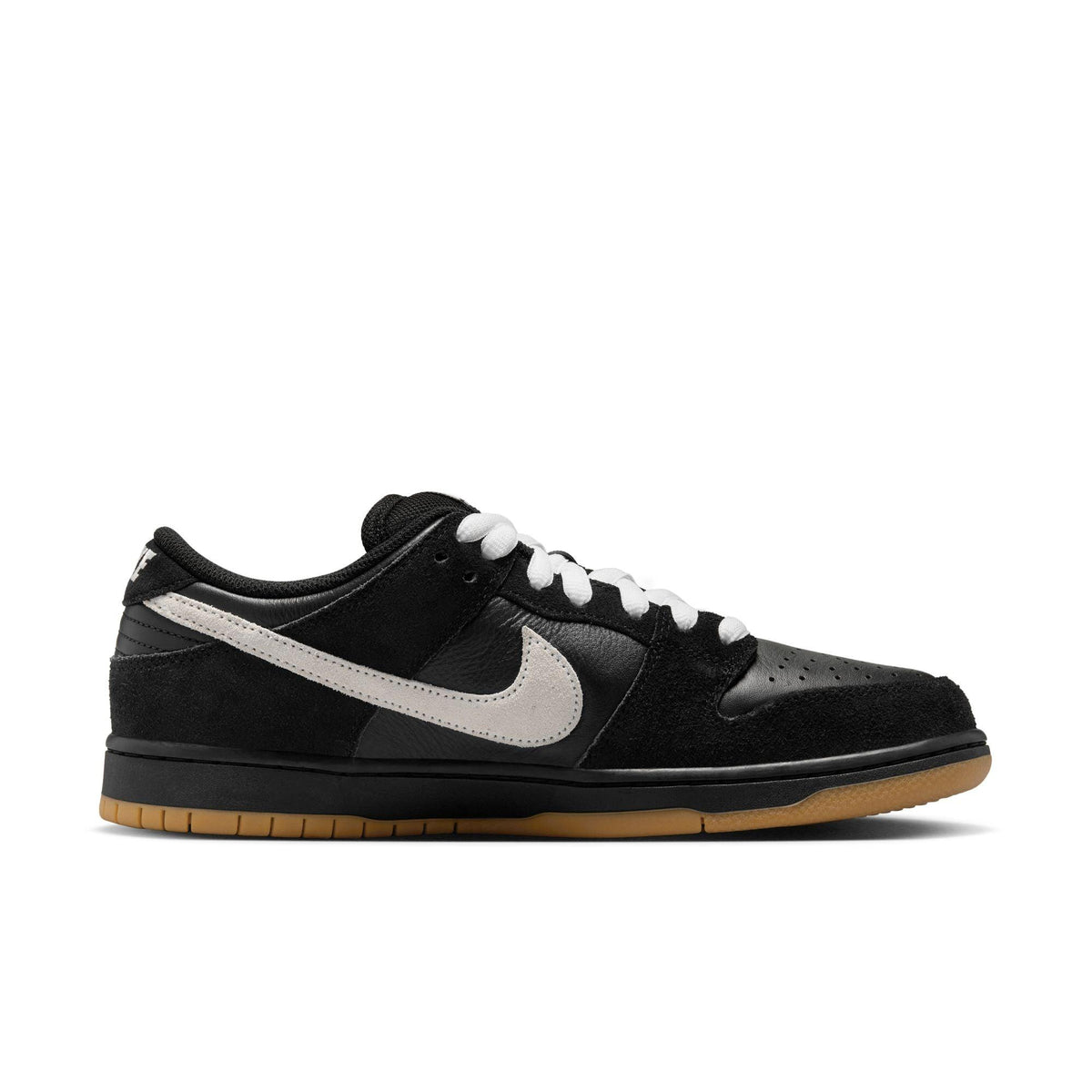 Zapatillas nike nike sb dunk low pro skate shoes - black/white-black-gum light brown
