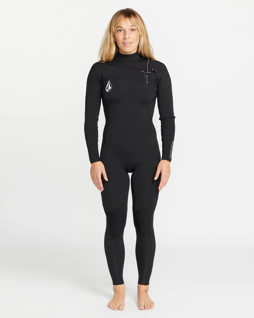Integral Volcom 4/3mm Chest Zip Fullsuit - black