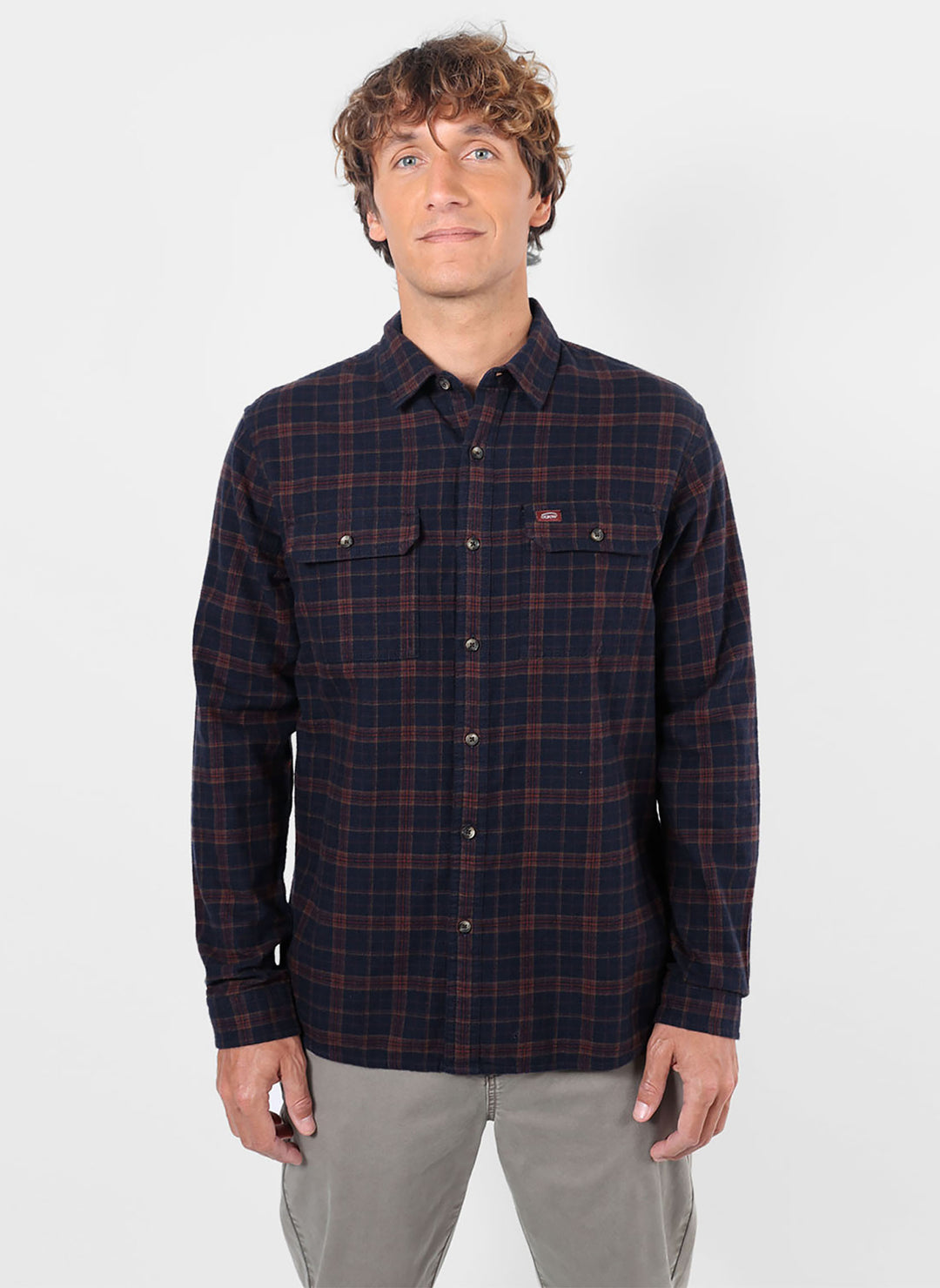 Camisa oxbow s2cliff-lss - terra