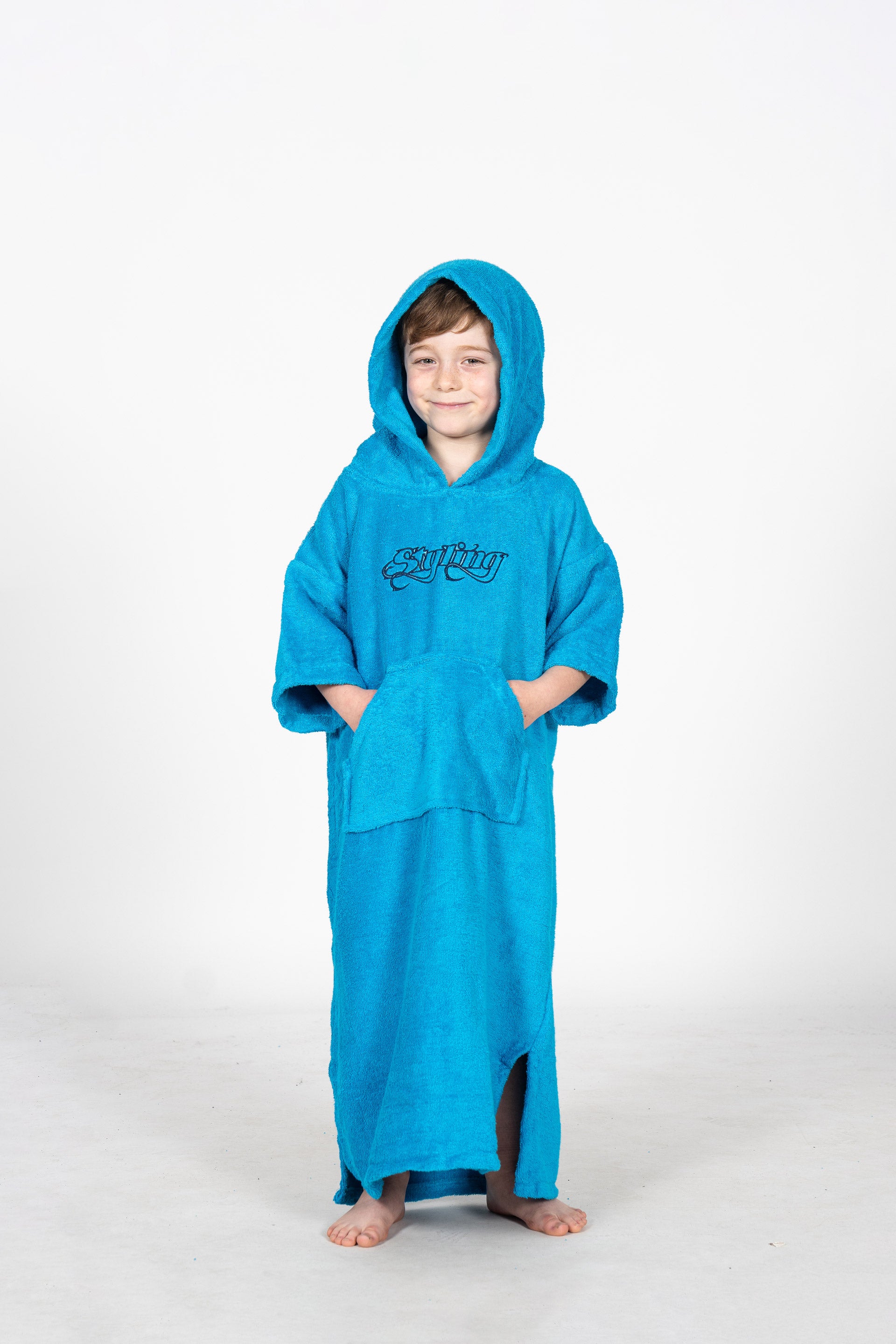 Ponchos Styling Bicolor - turquesa