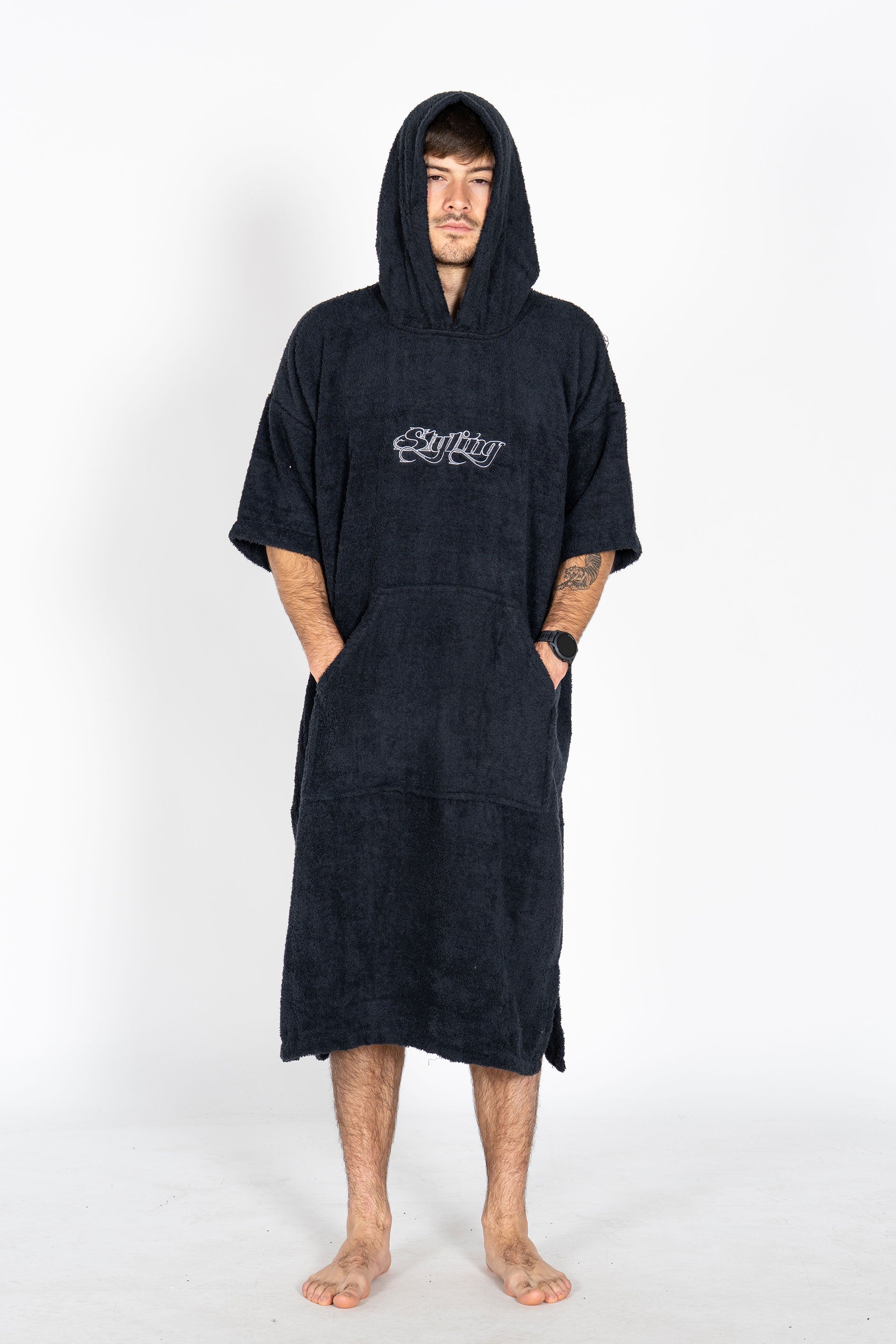 Ponchos Styling Liso - negro