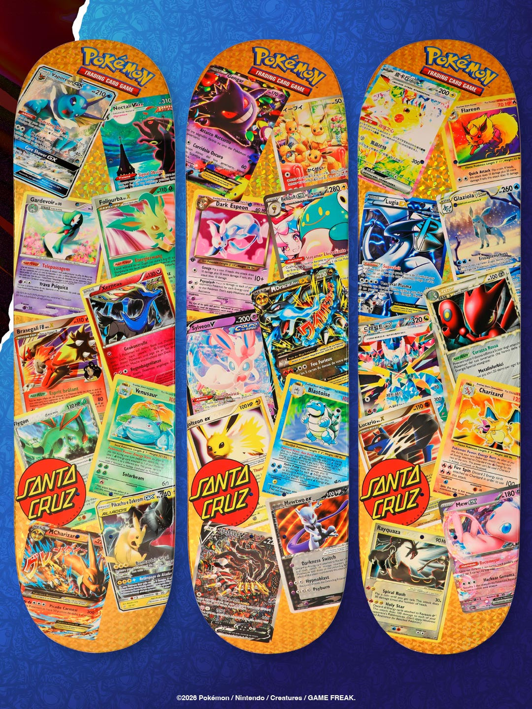 Tabla skate Santa Cruz pokémon tcg blind bag 8.0