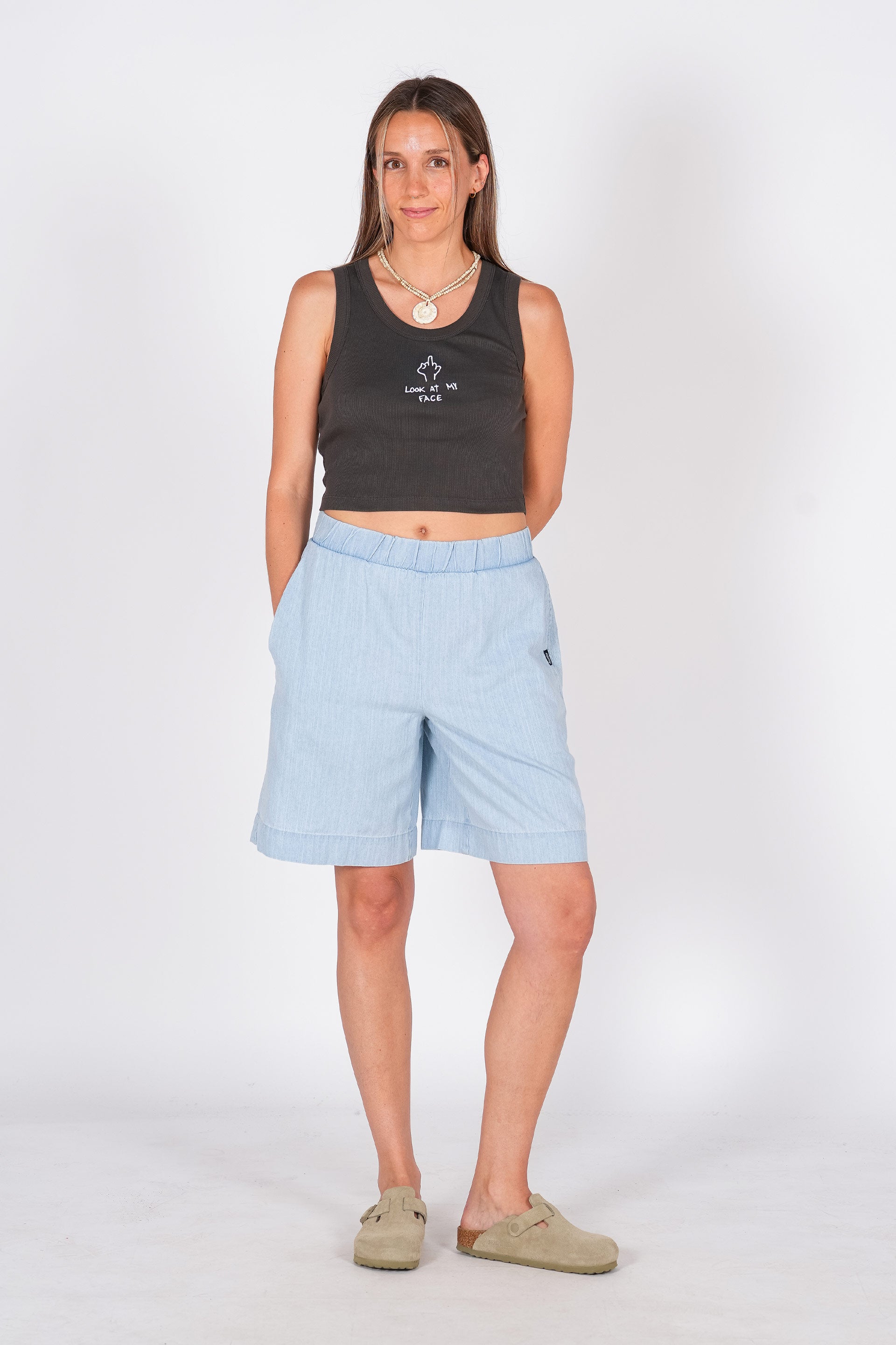 Camiseta Look Face - antracita 25
