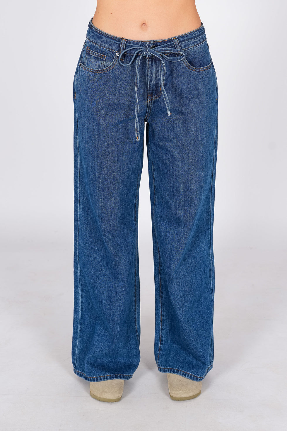 Pantalón Megan  - mid blue denim