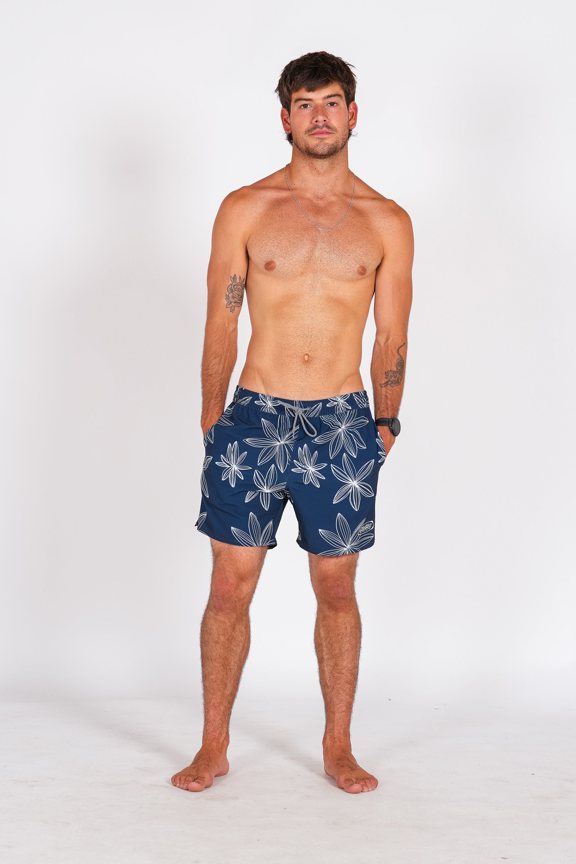 Bañador Styling Flower - navy