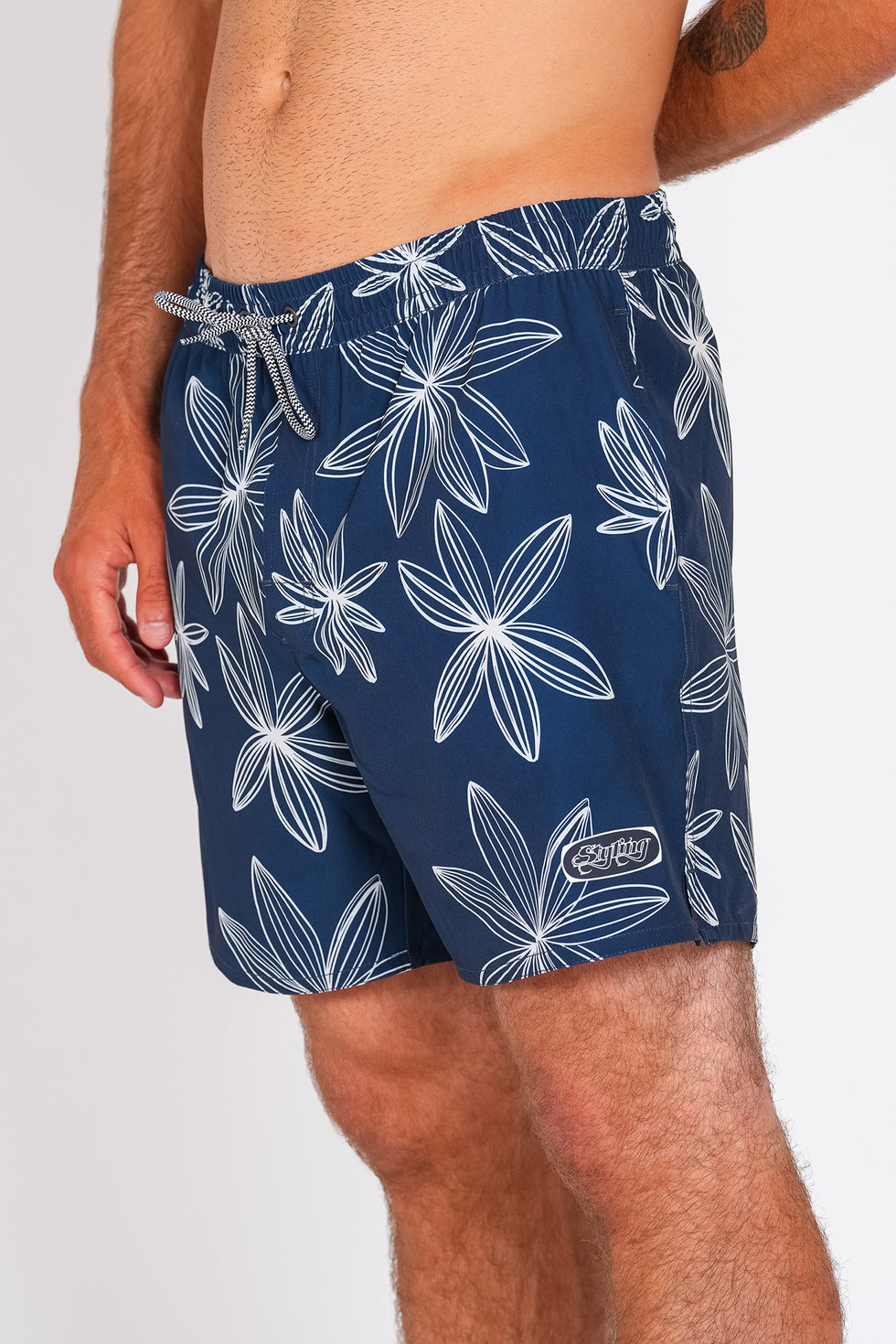 Bañador Styling Flower - navy loading=