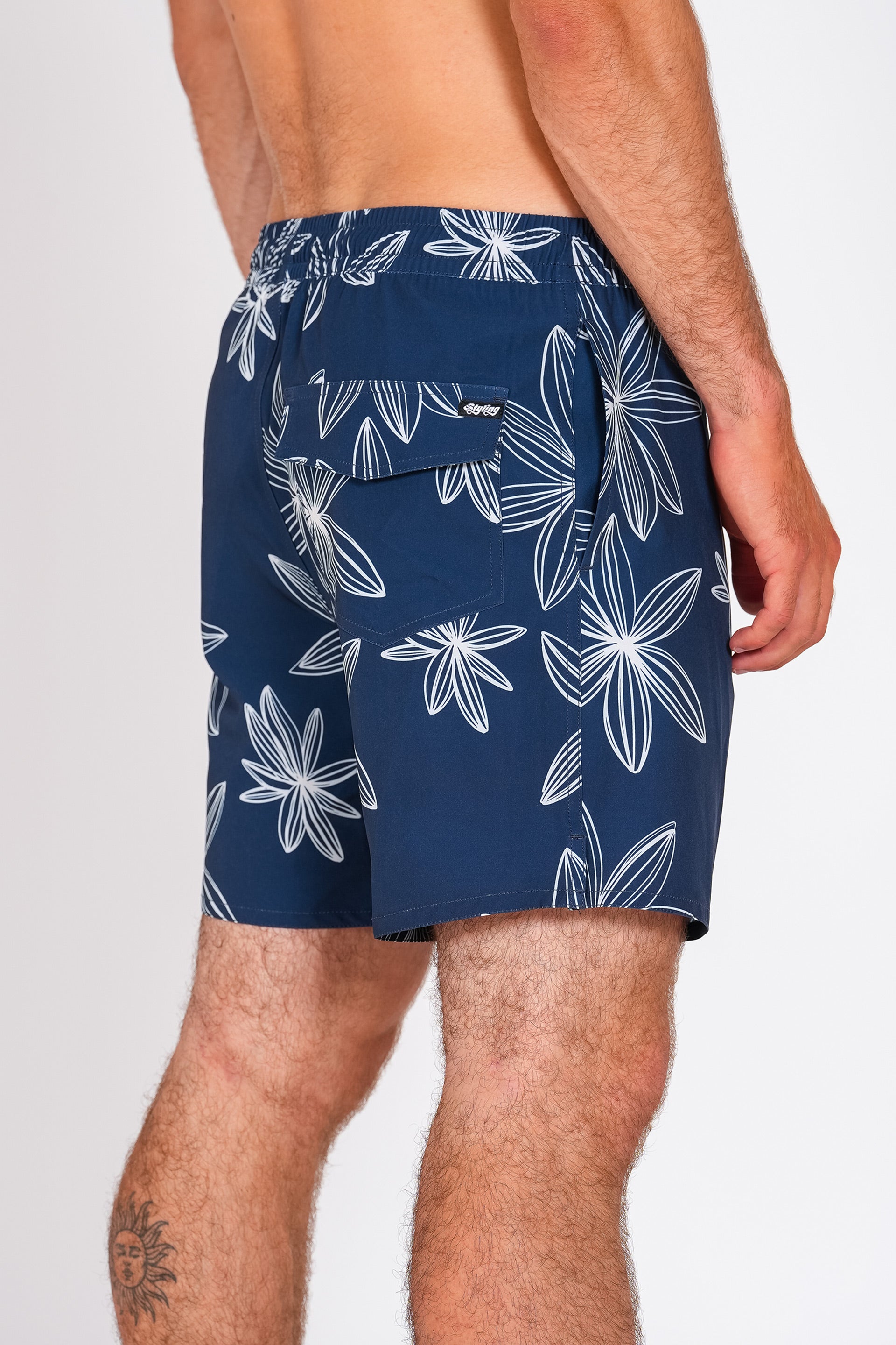 Bañador Styling Flower - navy