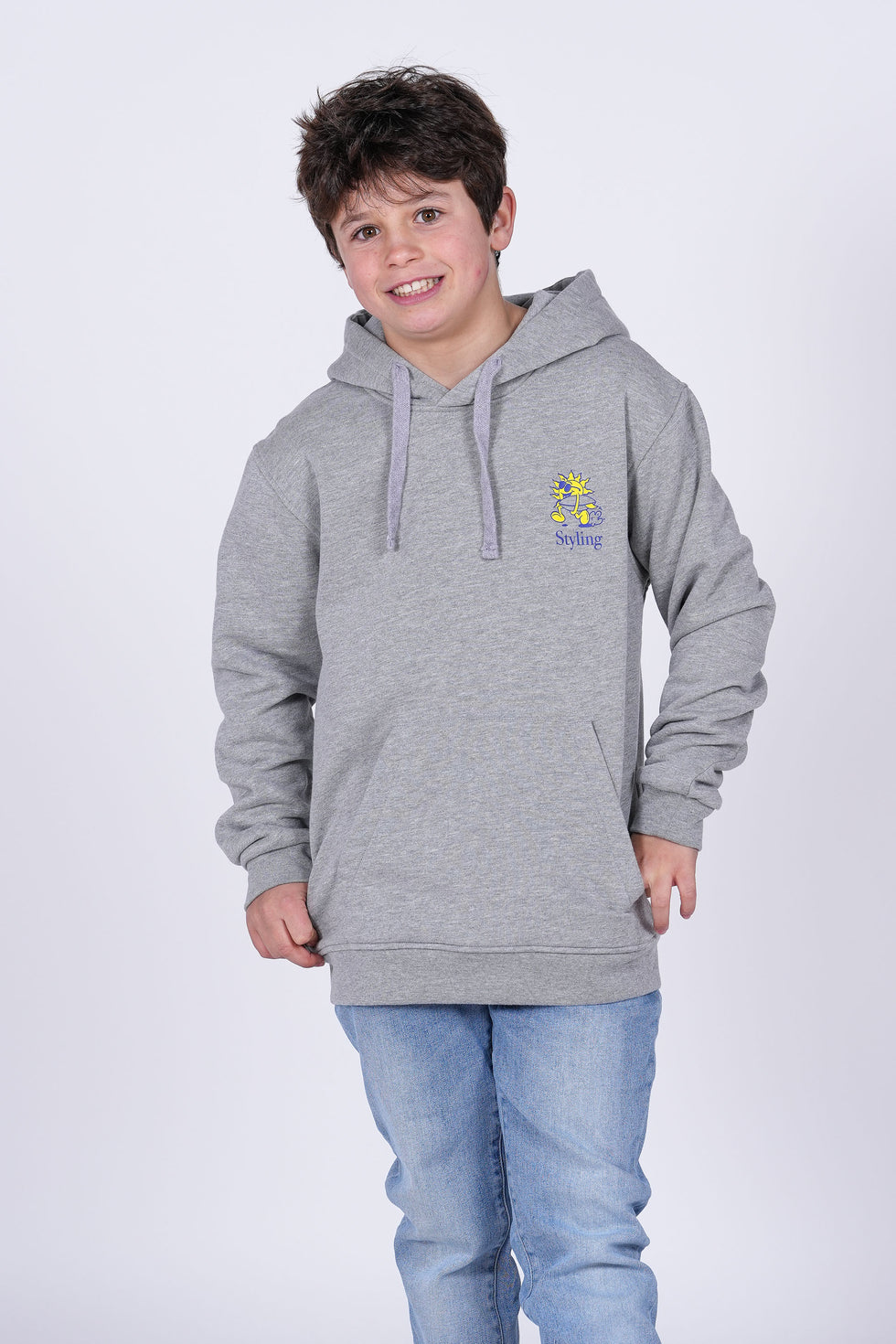 Sudadera Sunday Funday - heather gray