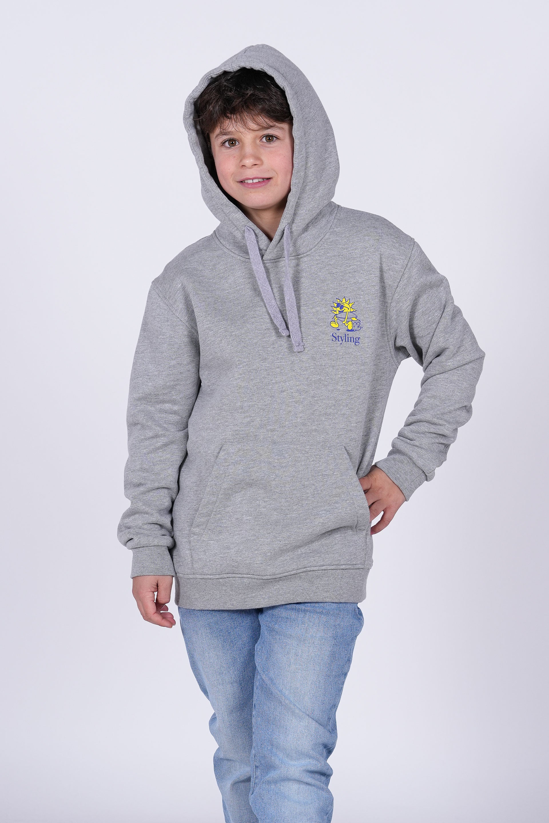 Sudadera Sunday Funday - heather gray