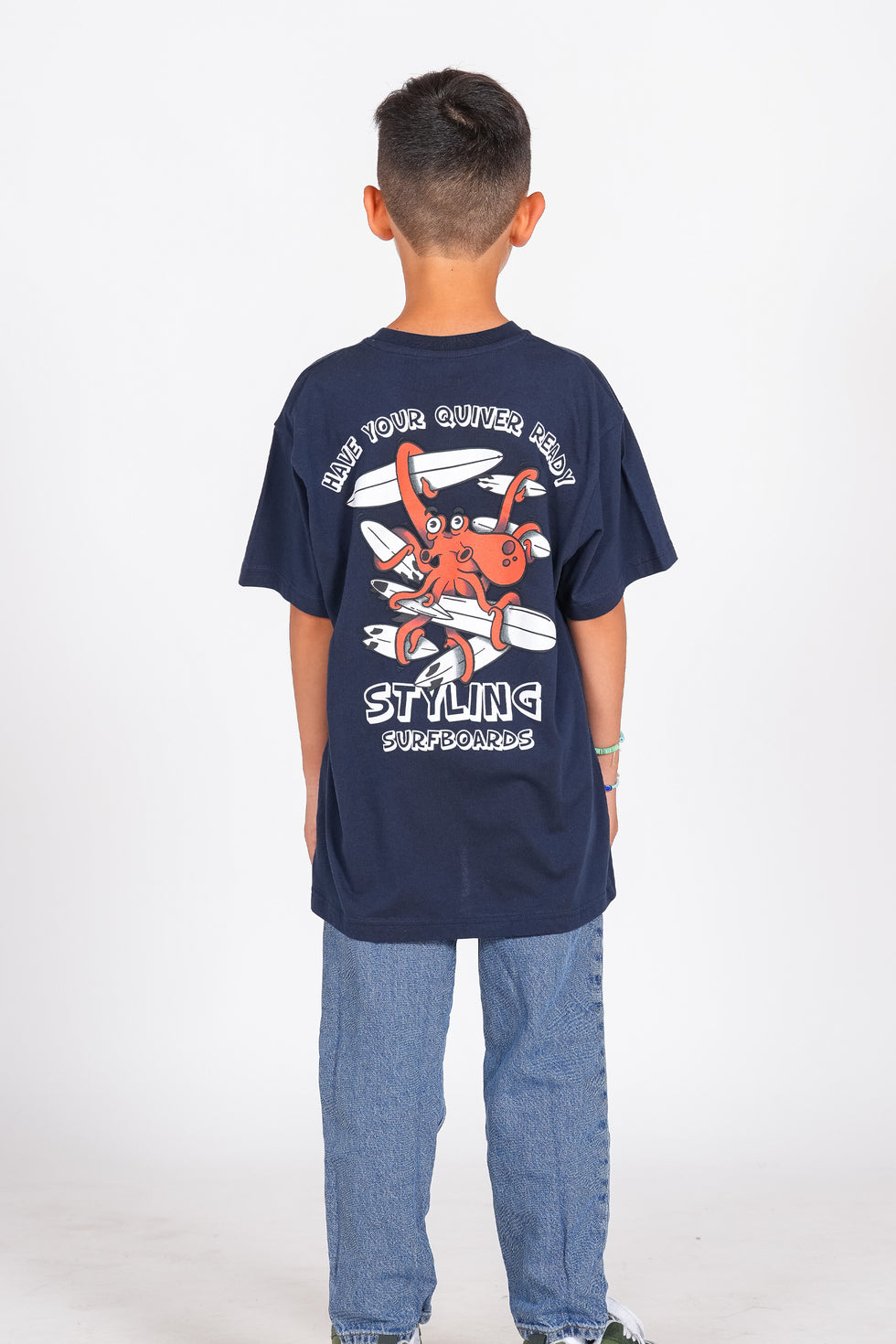 Camiseta Styling Quiver - navy loading=