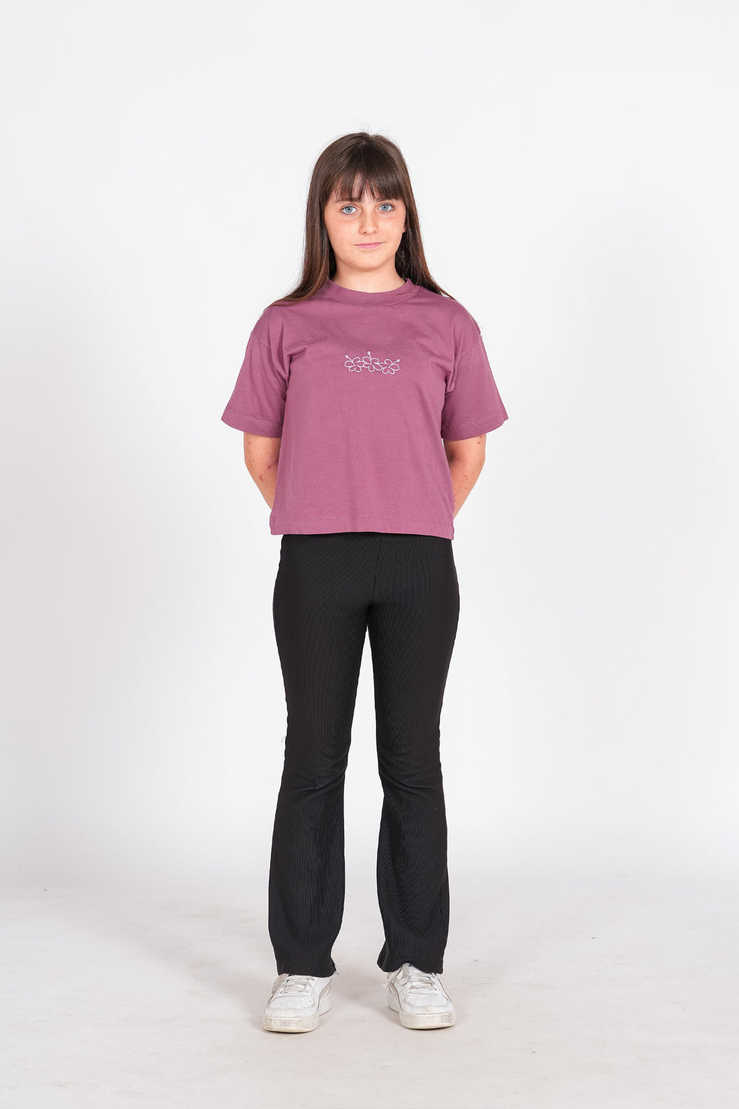 Camiseta Styling Flowers - cabernet
