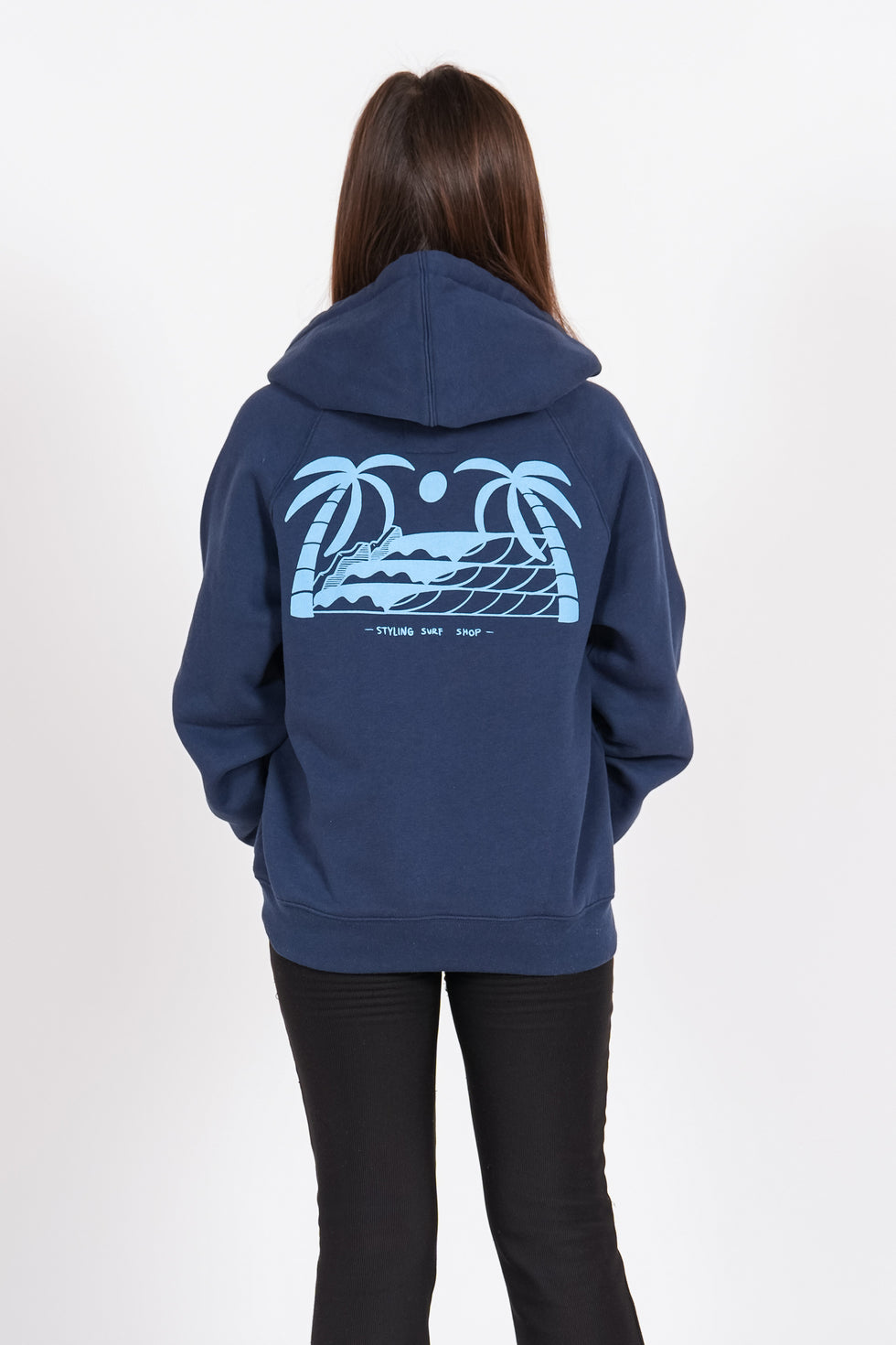 Sudadera Styling Palmeras - navy loading=